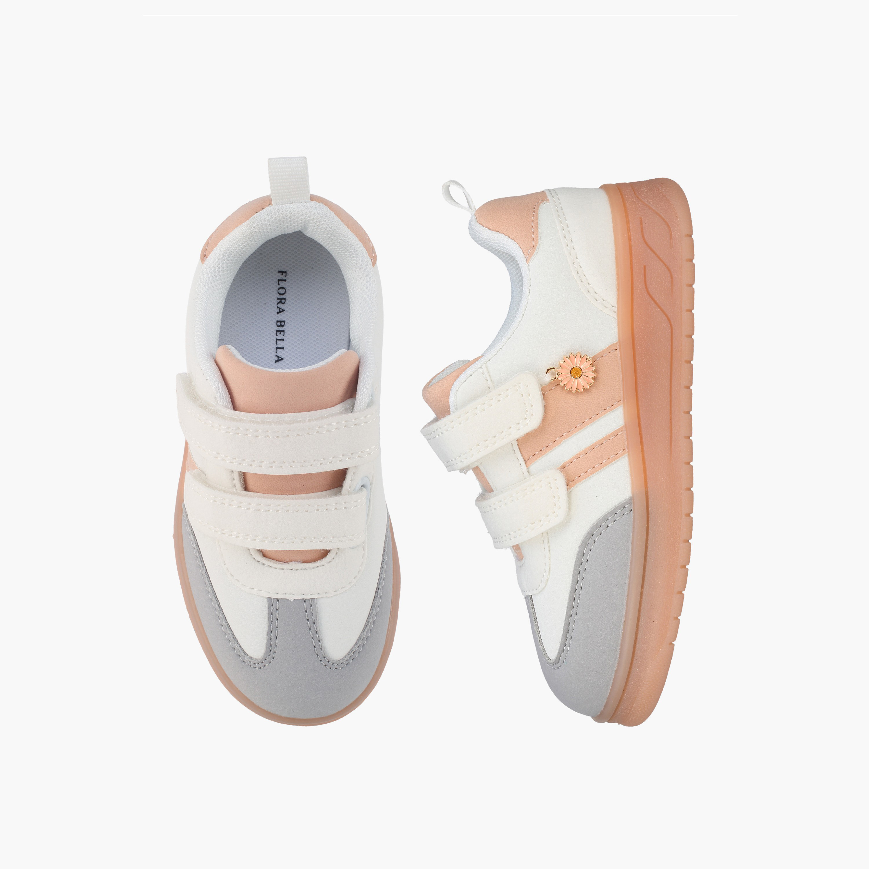 Flora Bella Girls Hook & Loop Ankle Sneakers-girls-shoes-sneakers-image-1