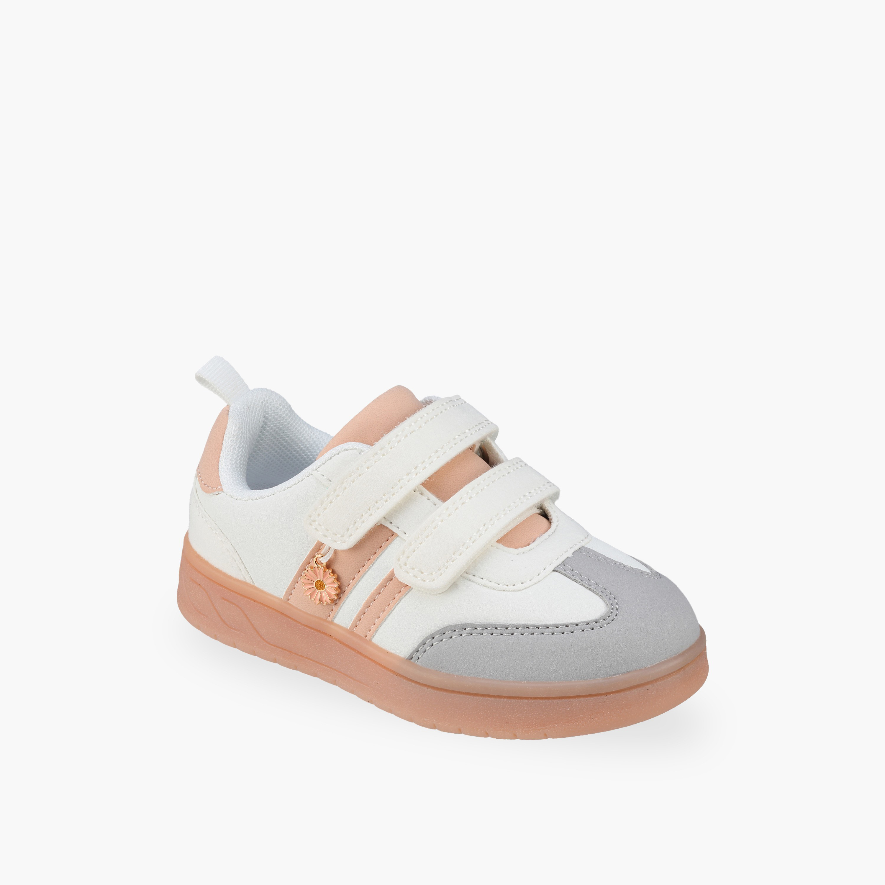 Flora Bella Girls Hook & Loop Ankle Sneakers-girls-shoes-sneakers-image-2