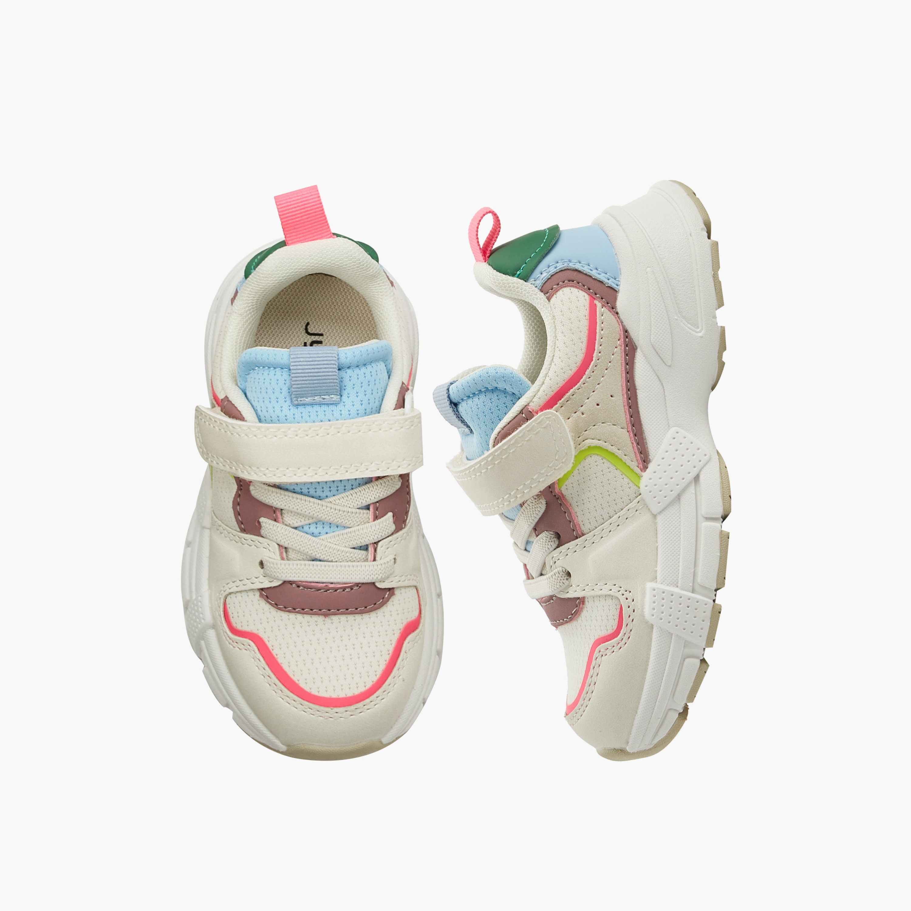 حذاء سنيكرز بشريط إغلاق لاصق للبنات من جونيورز-girls-shoes-sneakers-image-1