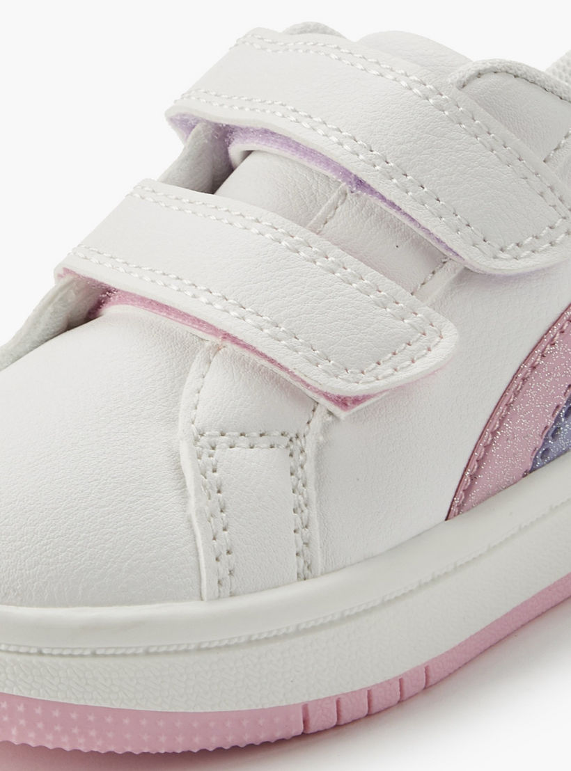 حذاء سنيكرز بطول الكاحل وشريط إغلاق لاصق للبنات من جونيورز-girls-shoes-sneakers-image-5