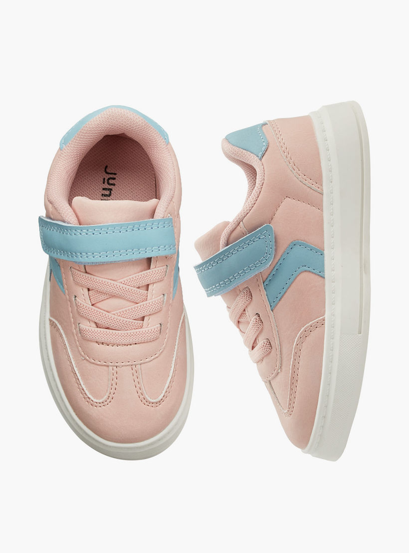 حذاء سنيكرز طول الكاحل بشريط إغلاق لاصق للبنات من جونيورز-girls-shoes-sneakers-image-1
