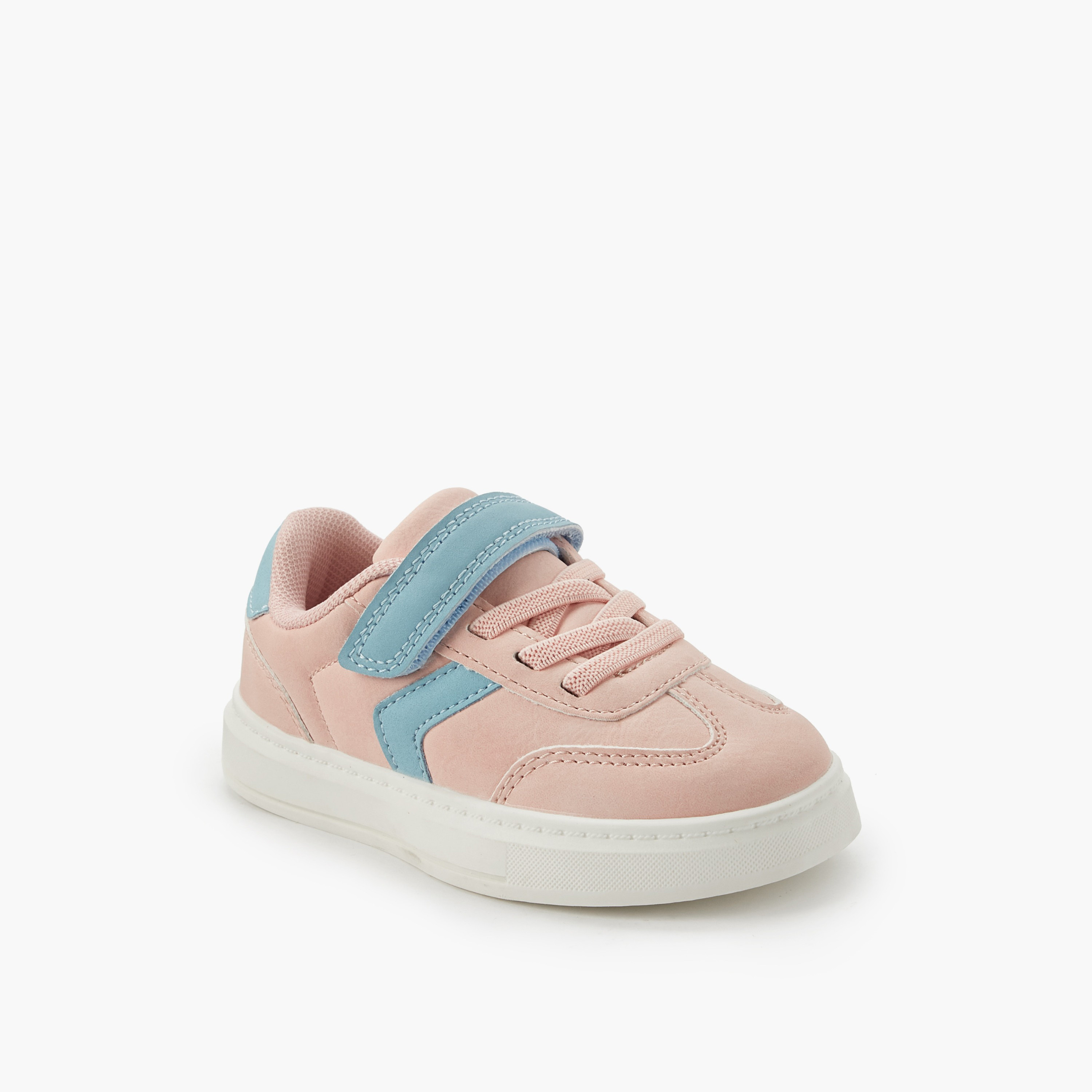 حذاء سنيكرز طول الكاحل بشريط إغلاق لاصق للبنات من جونيورز-girls-shoes-sneakers-image-2