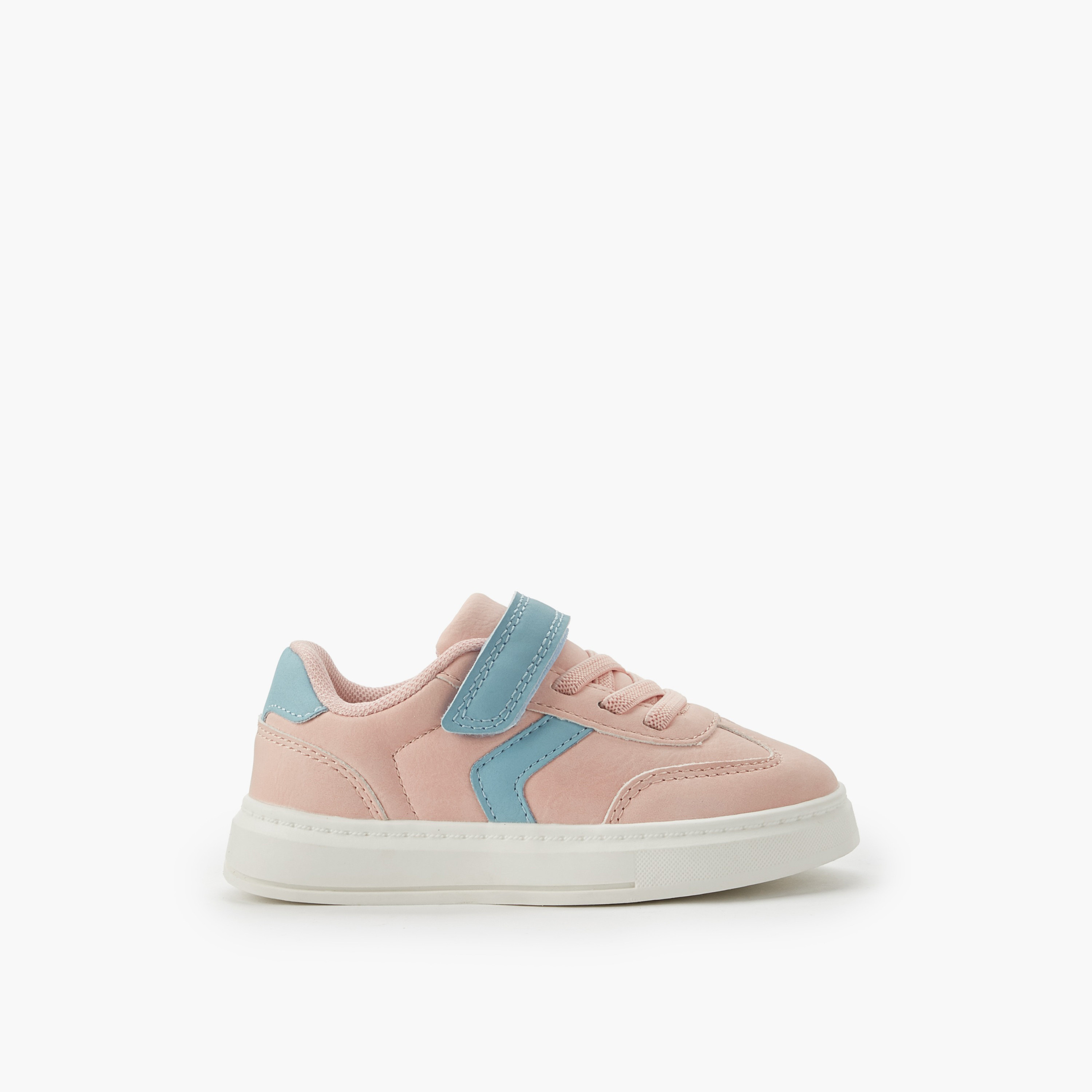 حذاء سنيكرز طول الكاحل بشريط إغلاق لاصق للبنات من جونيورز-girls-shoes-sneakers-image-3
