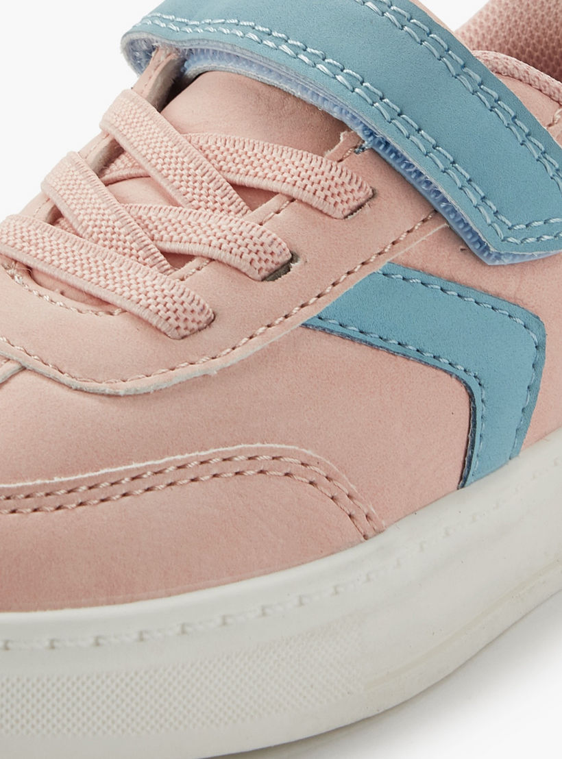 حذاء سنيكرز طول الكاحل بشريط إغلاق لاصق للبنات من جونيورز-girls-shoes-sneakers-image-4