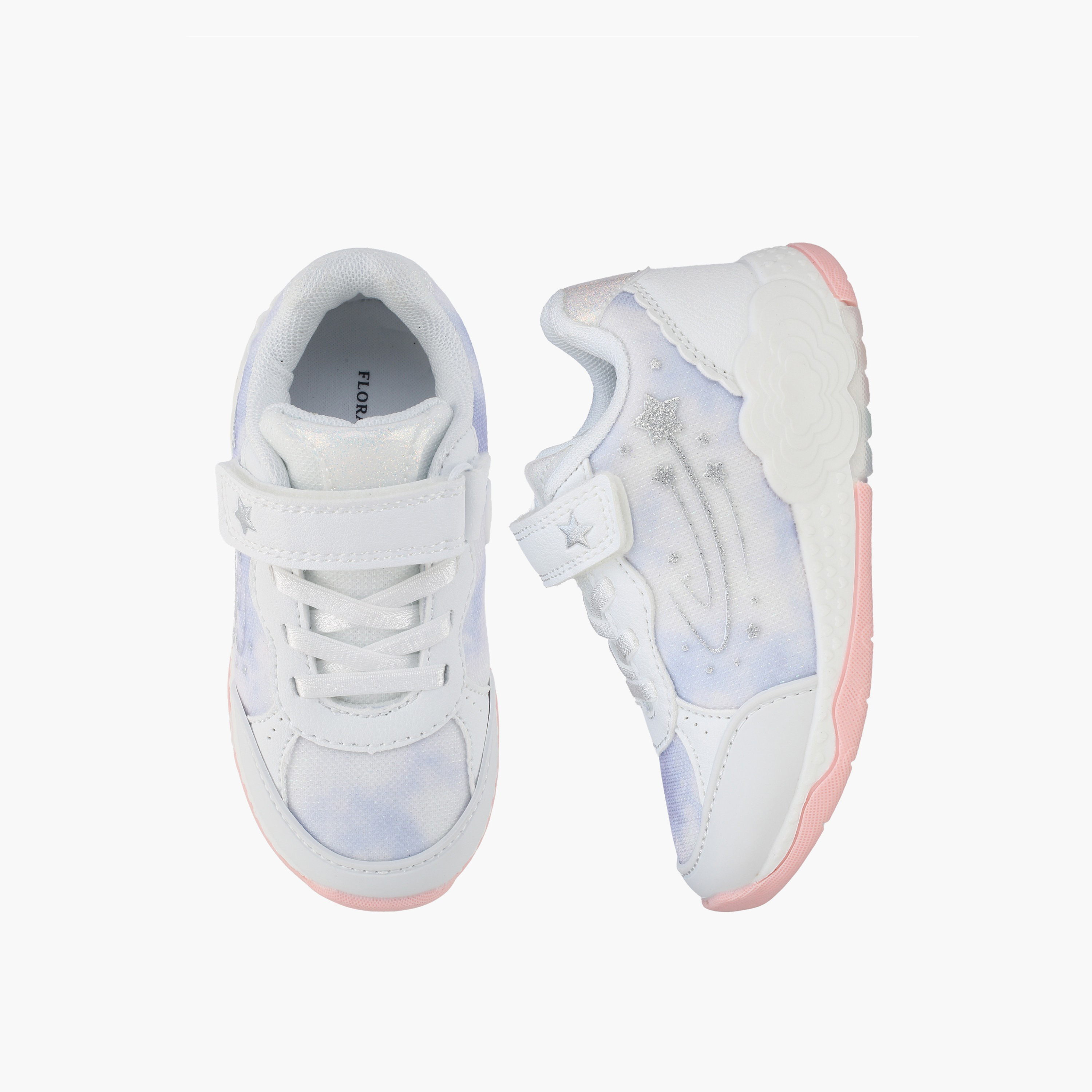 Flora Bella Girls Hook & Loop Ankle Sneakers-girls-shoes-sneakers-image-1