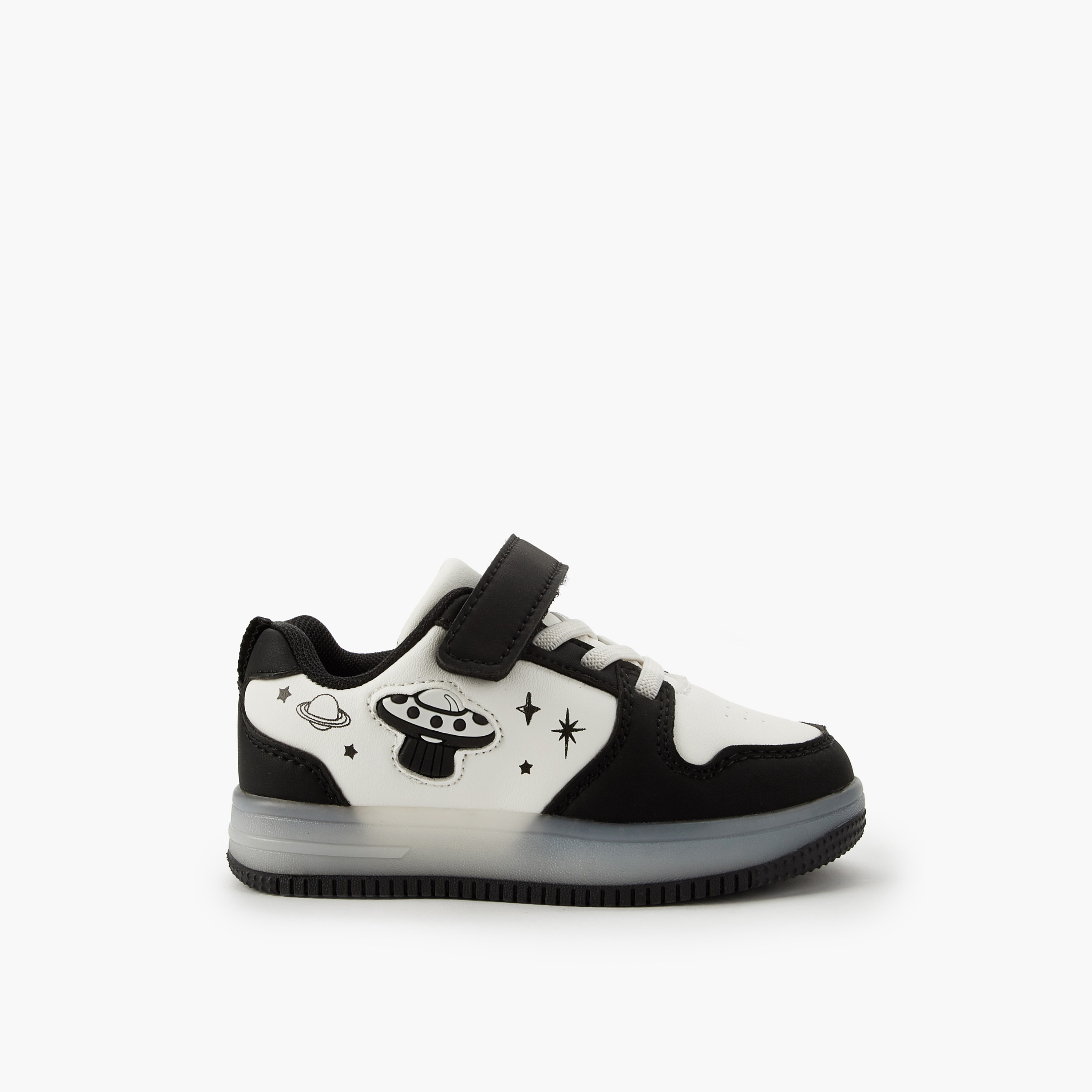 حذاء سنيكرز مضئ بطول الكاحل وشريط إغلاق لاصق للأولاد من جونيورز-boys-shoes-sneakers-image-3