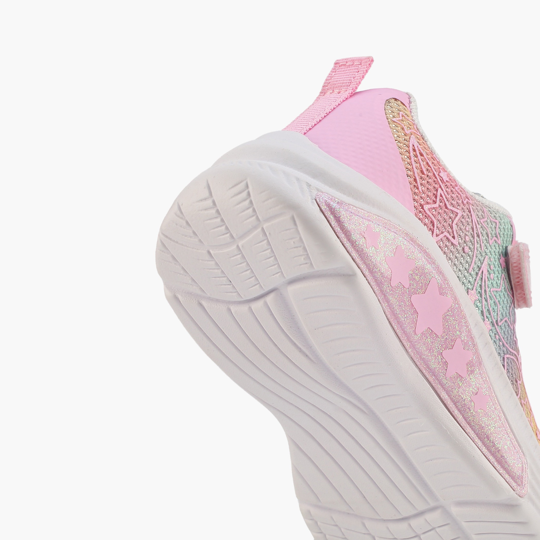 Flora Bella Girls Glitter Detail Hook & Loop Sneakers-girls-shoes-sneakers-image-5
