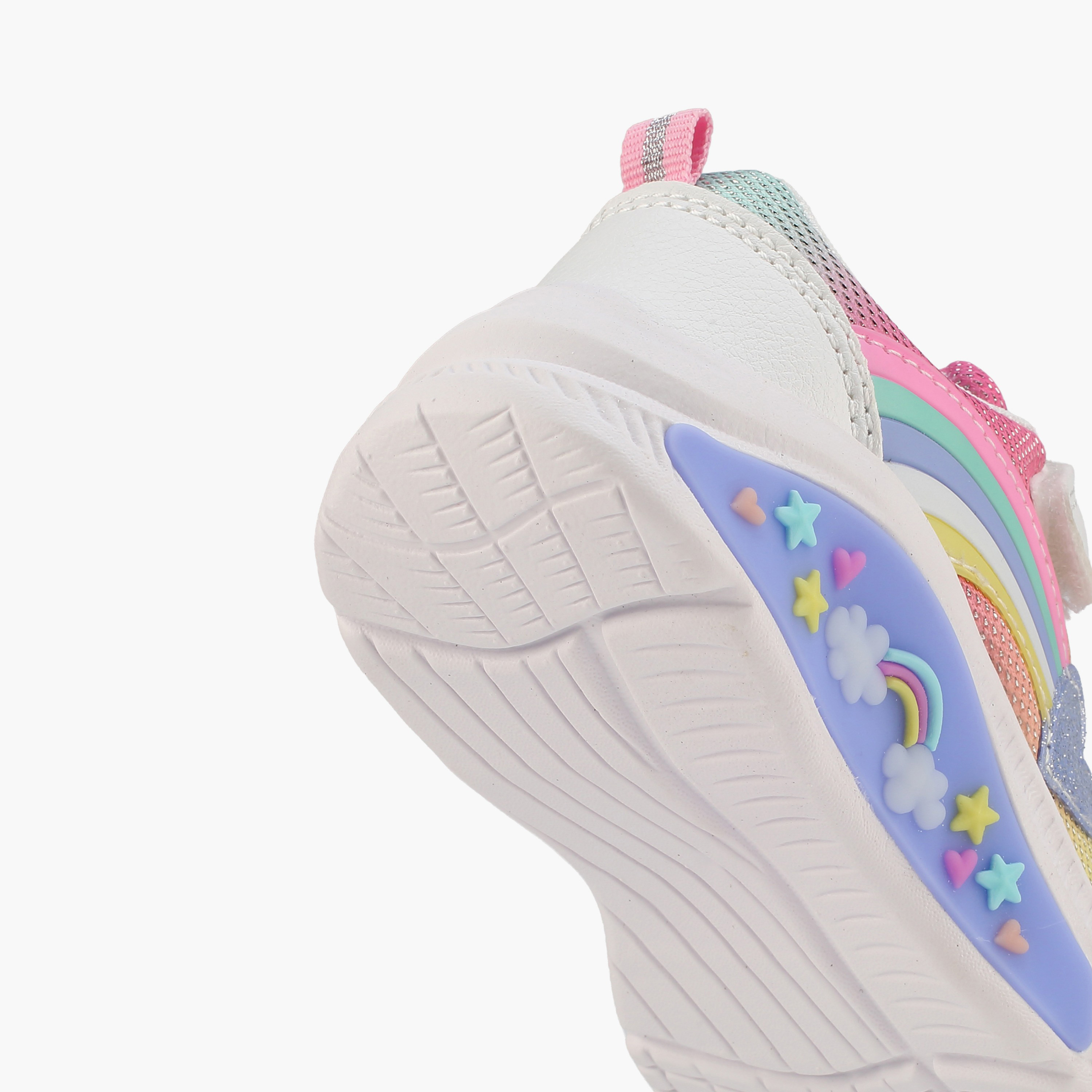 Flora Bella Girls Rainbow Detail Hook & Loop Sneakers-girls-shoes-sneakers-image-5