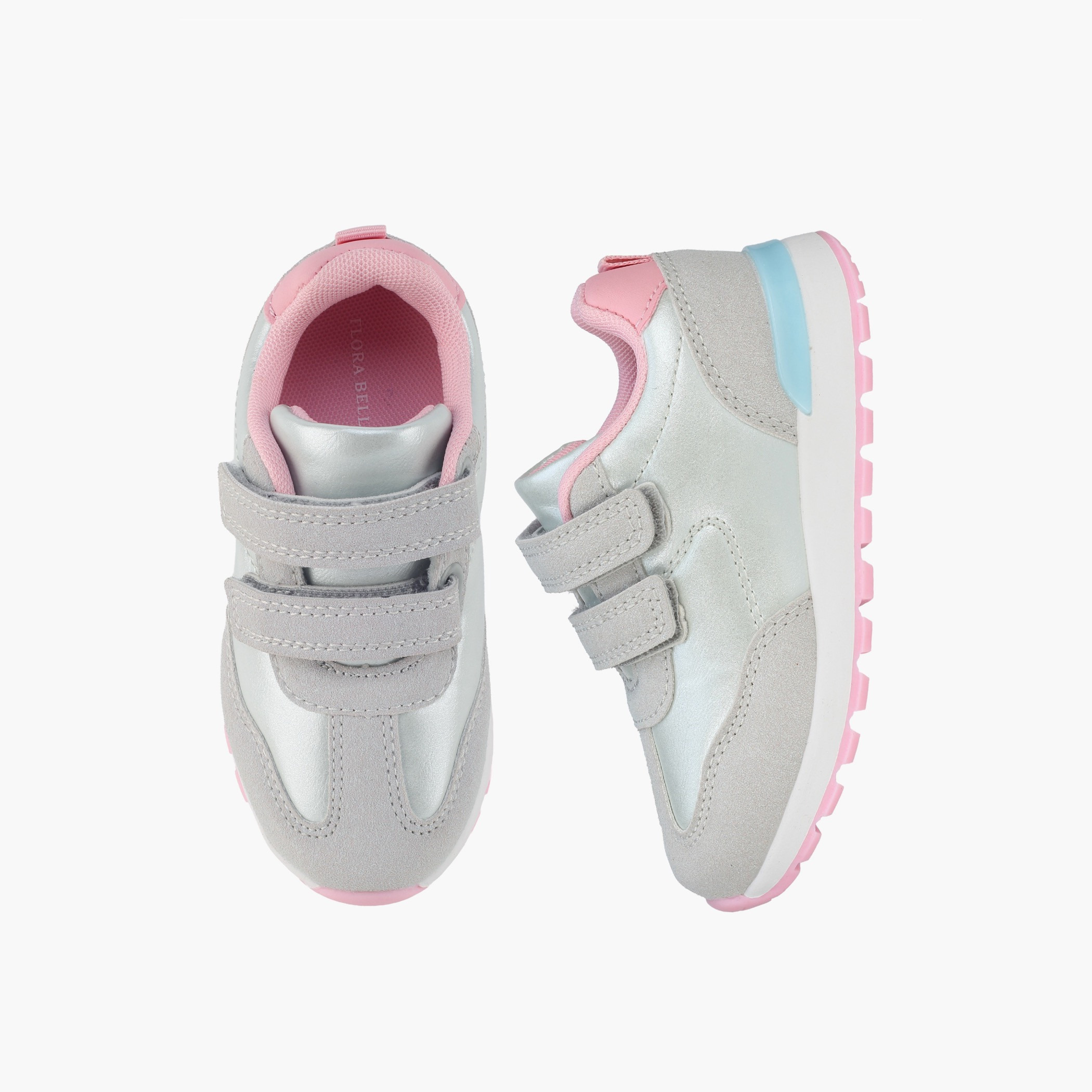 Flora Bella Girls Hook & Loop Ankle Sneakers-girls-shoes-sneakers-image-1