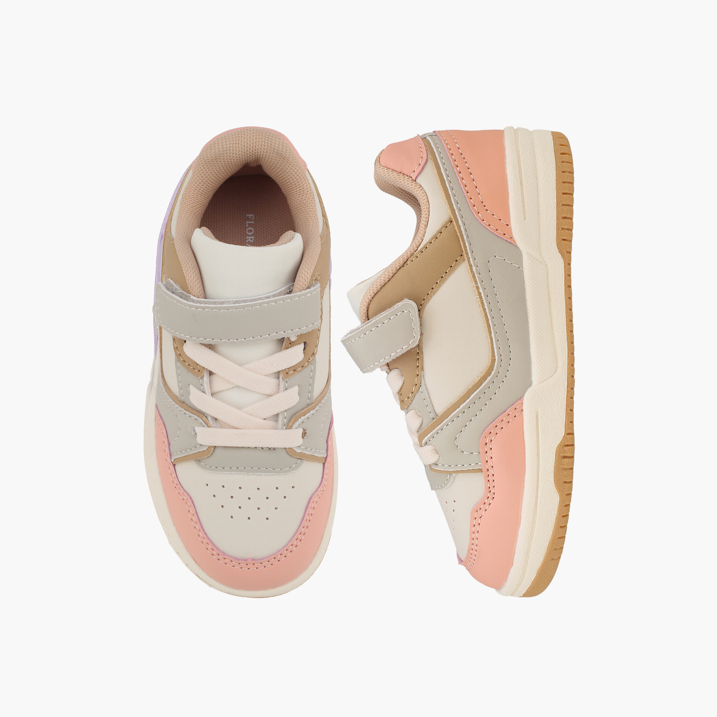 Flora Bella Girls Hook & Loop Ankle Sneakers-girls-shoes-sneakers-image-1