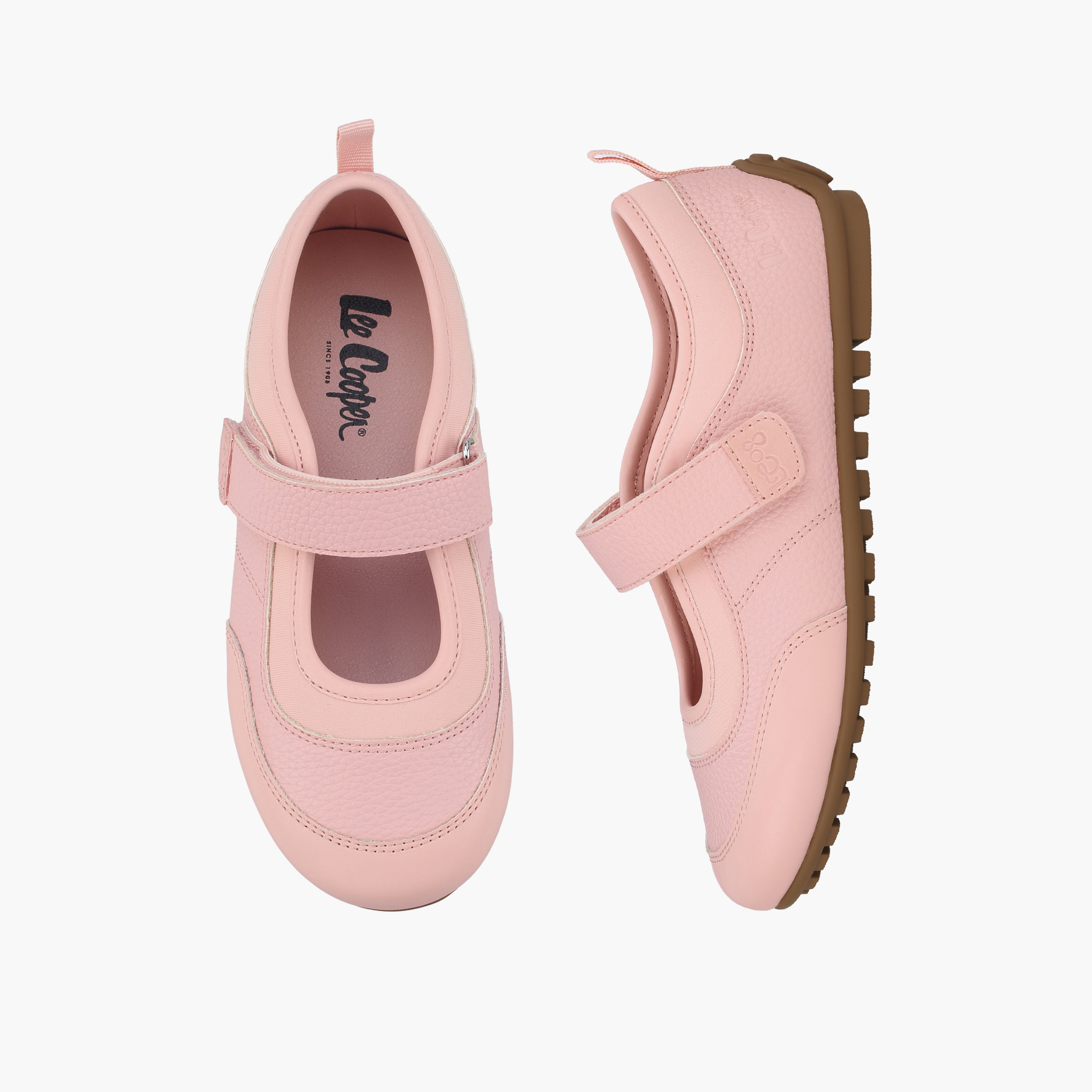 حذاء ماري جين سنيكرز بشريط إغلاق لاصق للبنات من لي كوبر-girls-shoes-sneakers-image-1