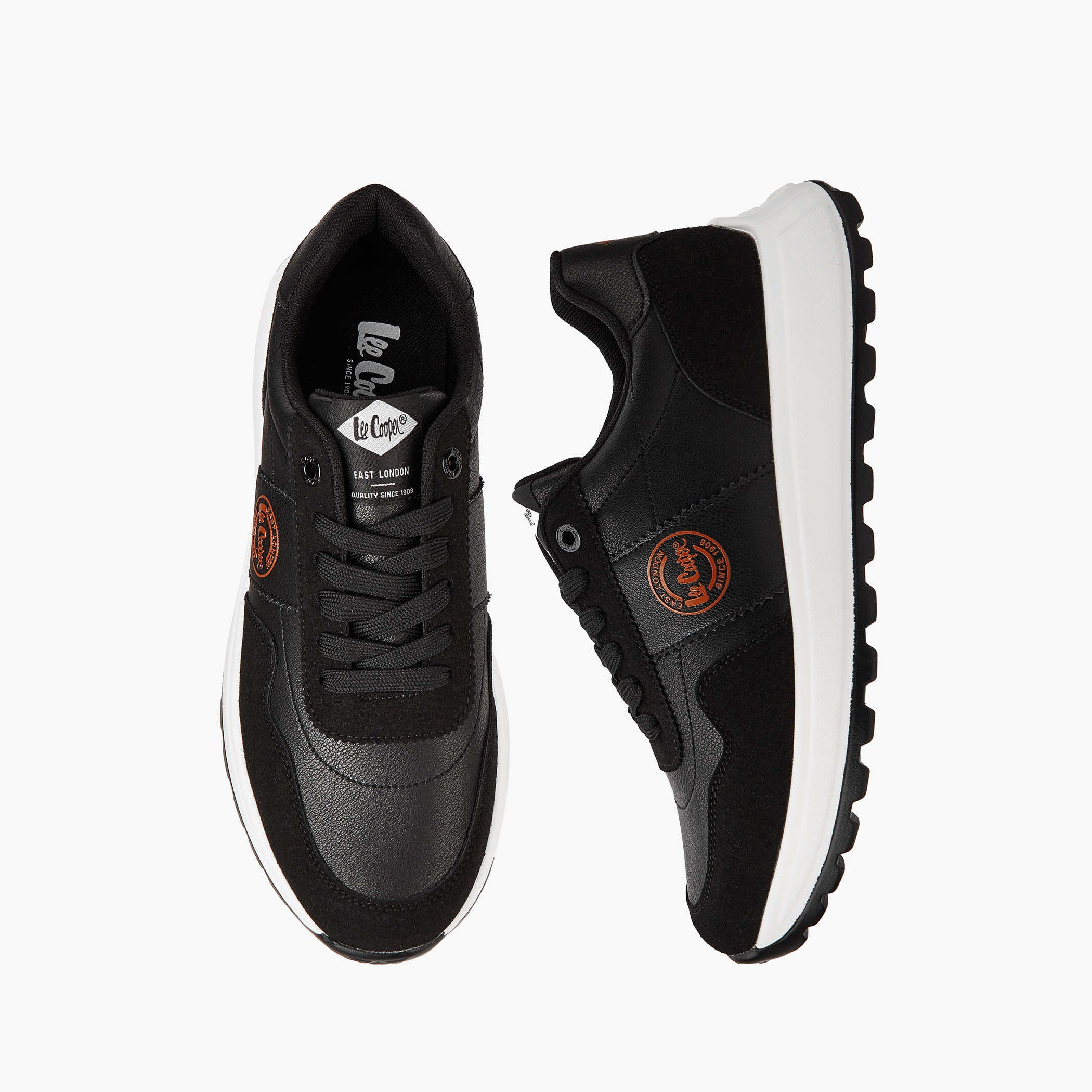 Lee Cooper Men's Panelled Lace-Up Ortholite Sneakers-men-shoes-sneakers-image-1