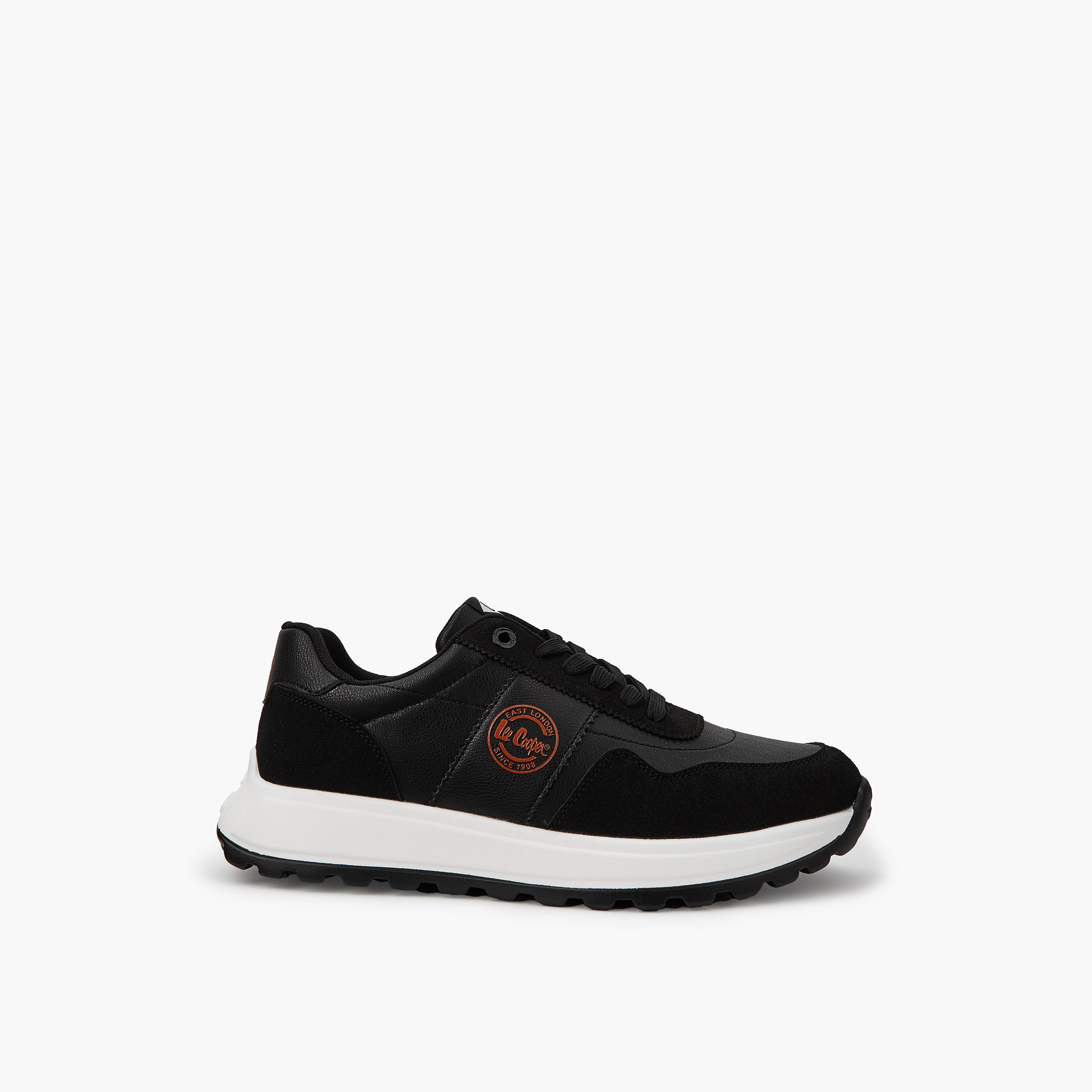 Lee Cooper Men's Panelled Lace-Up Ortholite Sneakers-men-shoes-sneakers-image-2