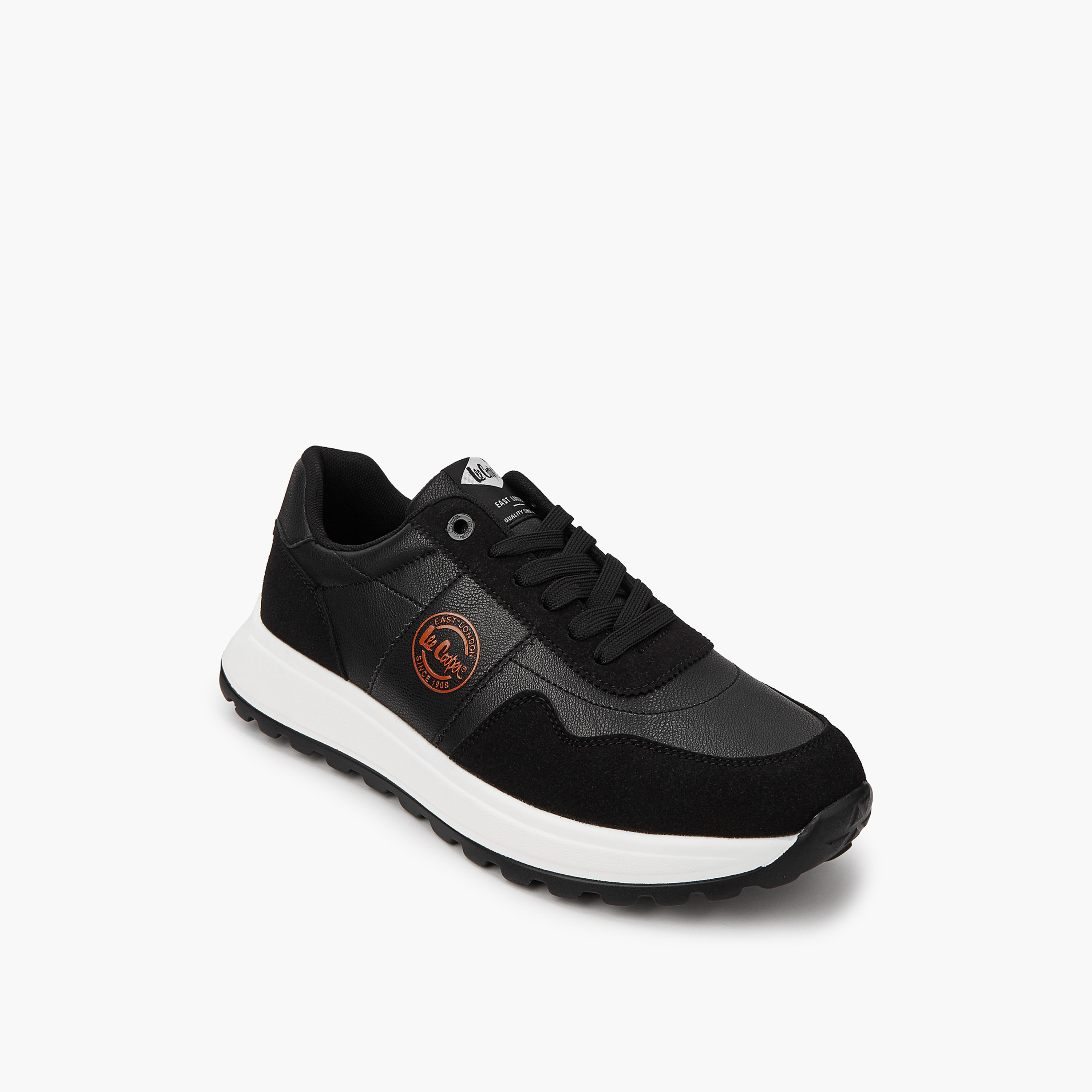 Lee Cooper Men's Panelled Lace-Up Ortholite Sneakers-men-shoes-sneakers-image-3