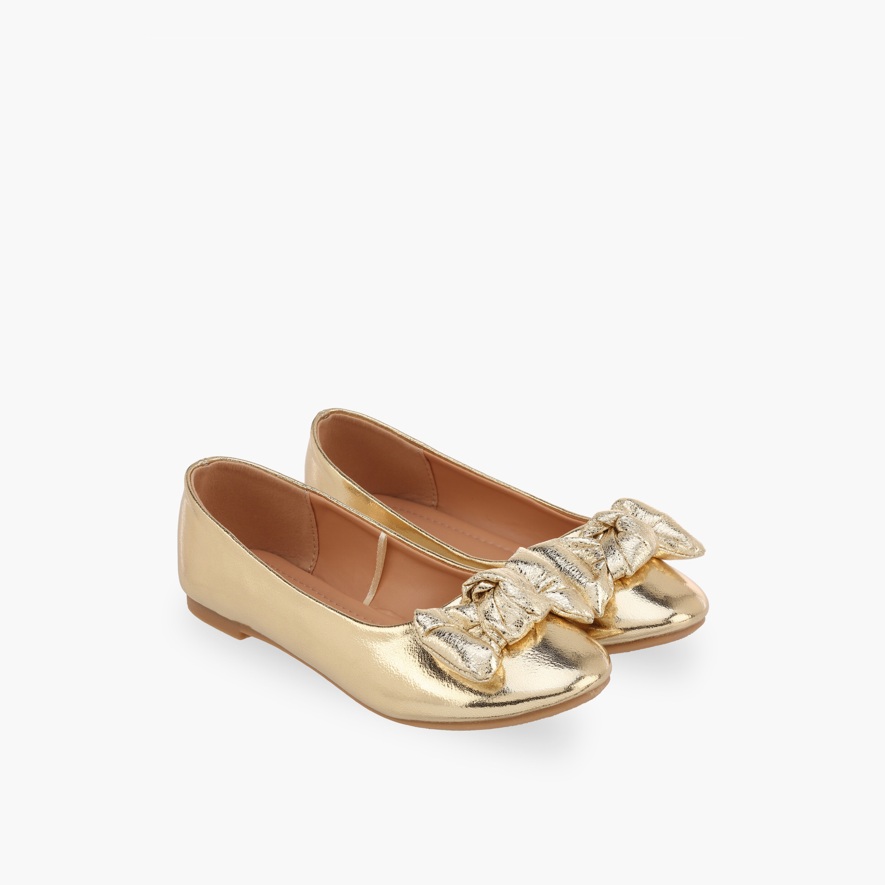 Flora Bella Girls Bow Accent Ballerina Shoes-girls-shoes-ballerinas-image-1