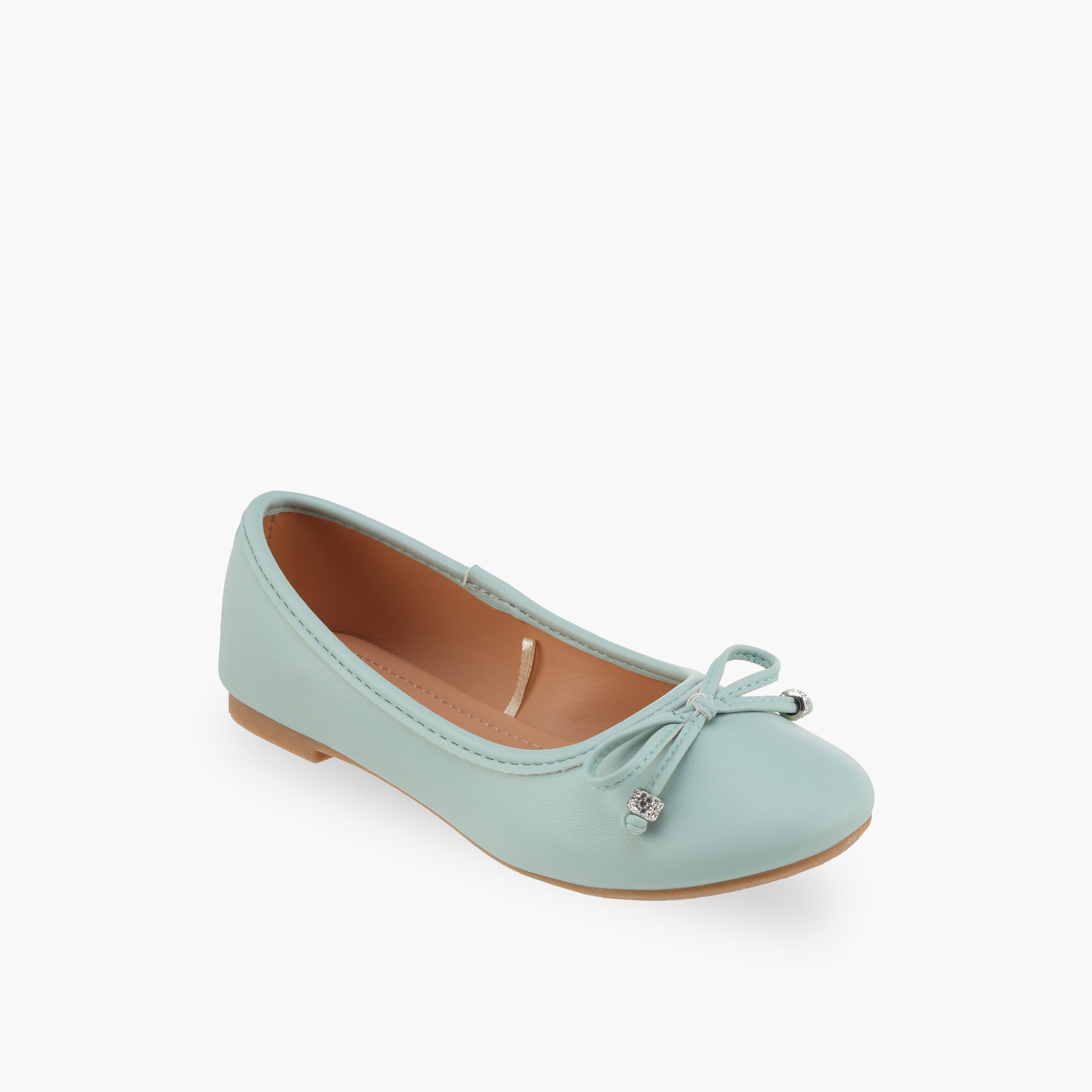 Flora Bella Girls Bow Applique Ballerina Shoes-girls-shoes-ballerinas-image-2