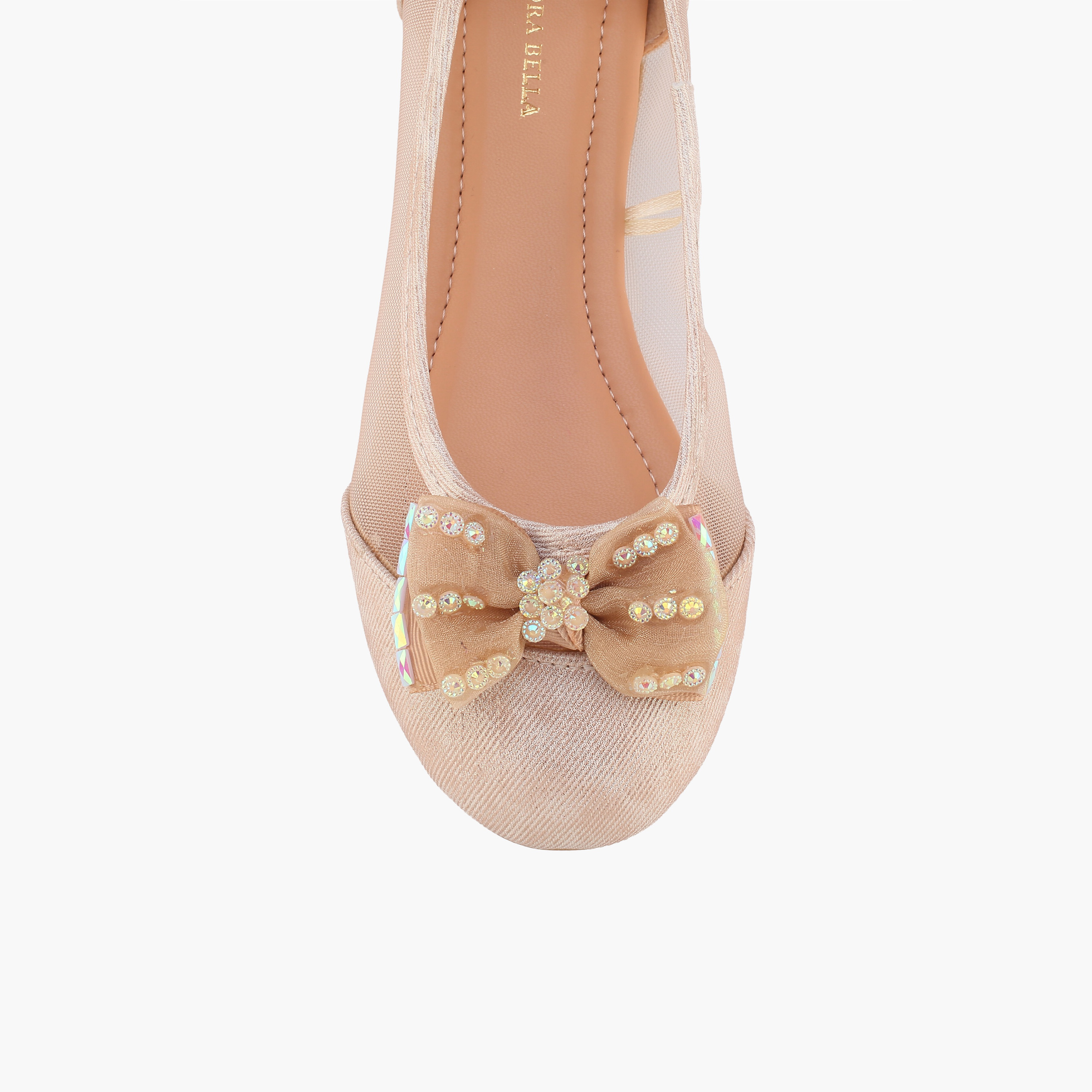Flora Bella Girls Bow Embellished Ballerina Shoes-girls-shoes-ballerinas-image-4