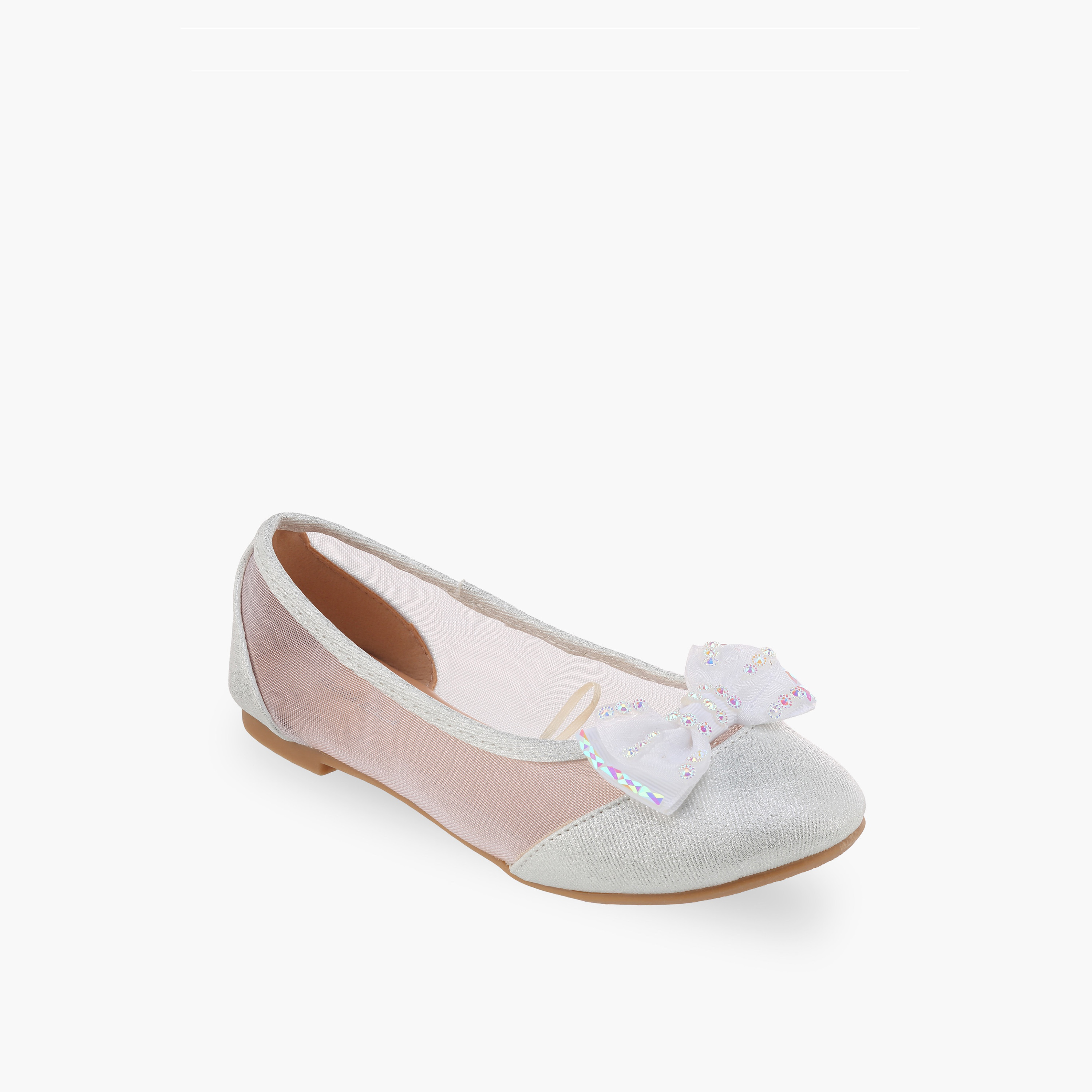 حذاء باليرينا مزين بفيونكة للبنات من فلورا بيلا-girls-shoes-ballerinas-image-2