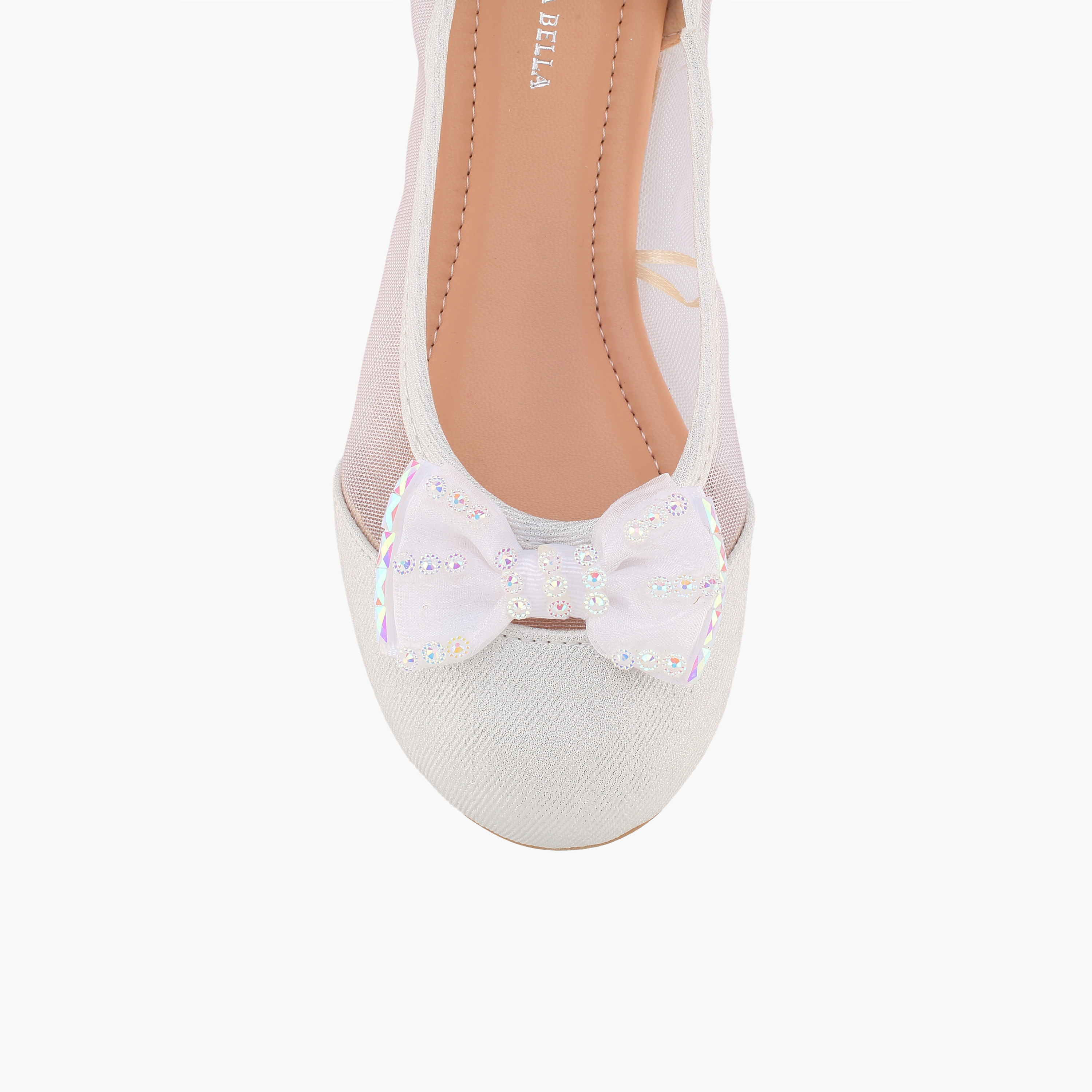 حذاء باليرينا مزين بفيونكة للبنات من فلورا بيلا-girls-shoes-ballerinas-image-4