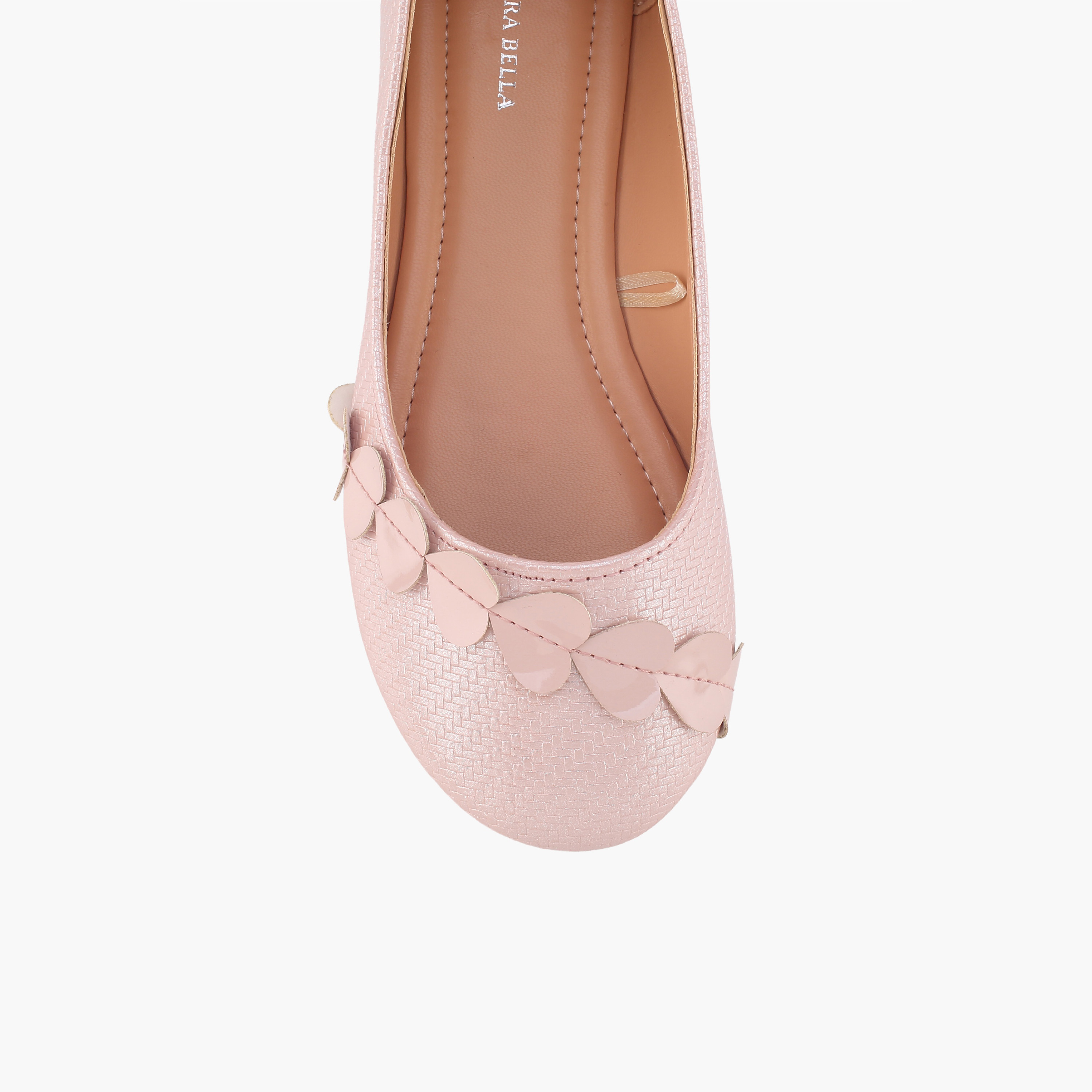 حذاء باليرينا بتفاصيل زخارف للبنات من فلورا بيلا-girls-shoes-ballerinas-image-4