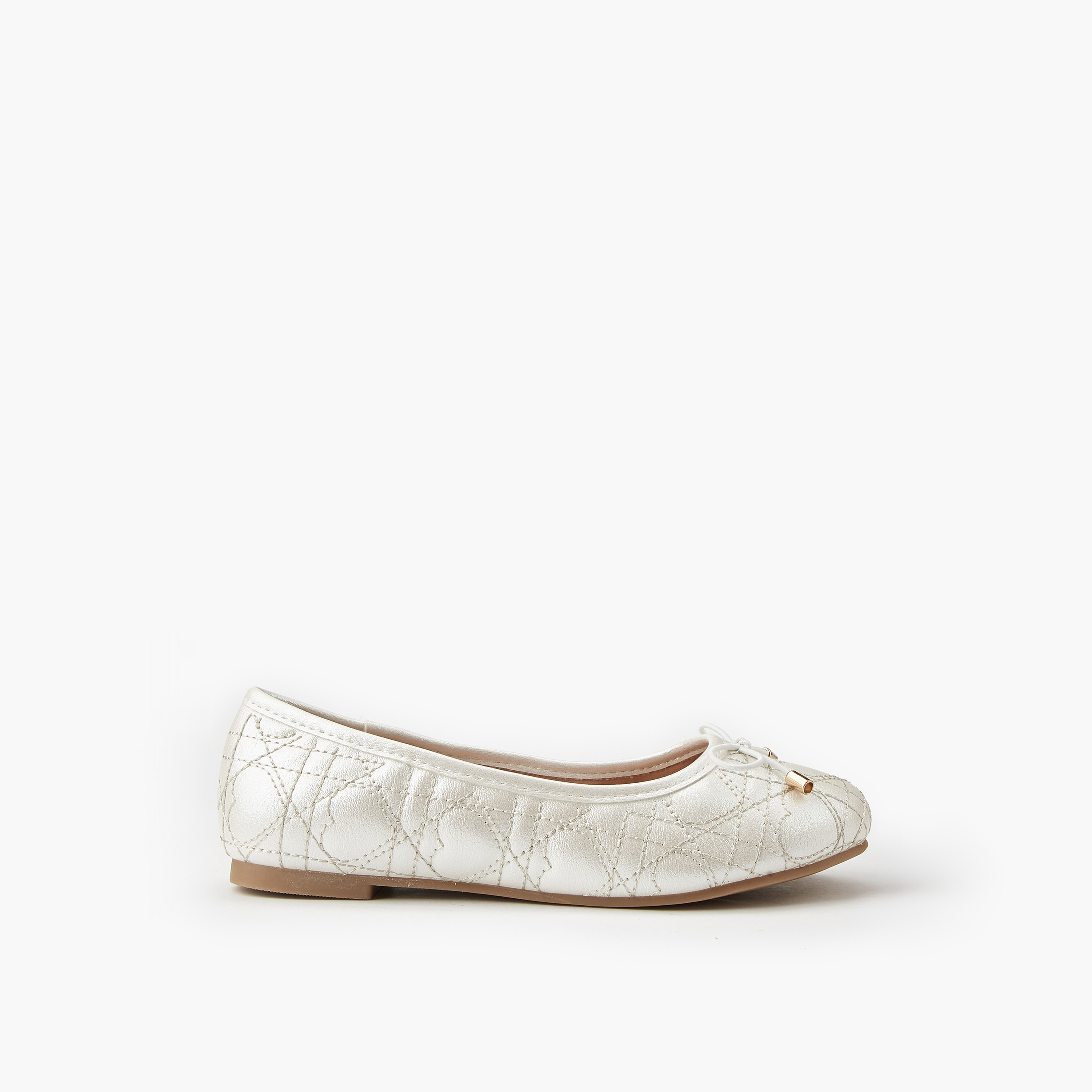 حذاء باليرينا مبطن للبنات من ليتل ميسي-girls-shoes-ballerinas-image-2
