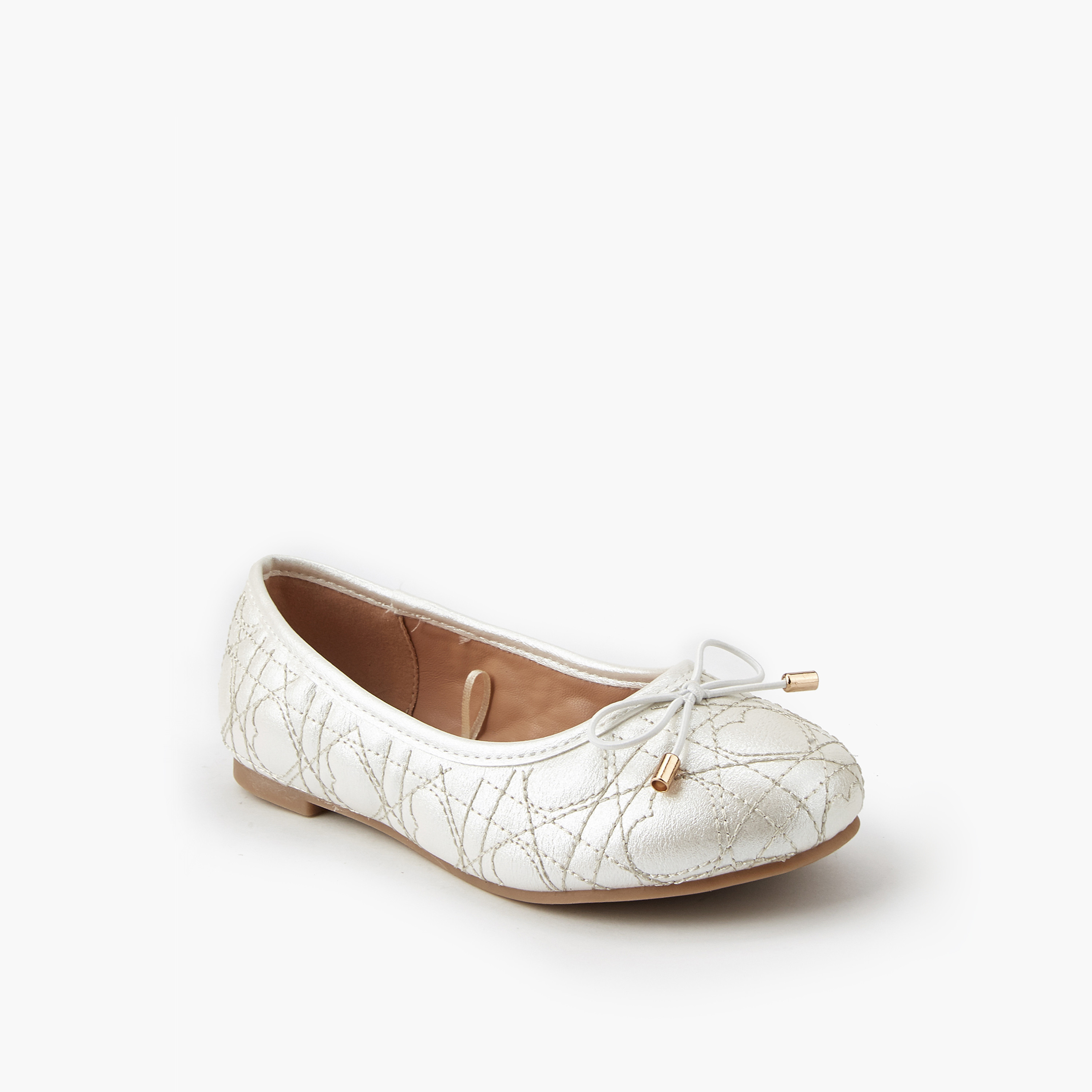 حذاء باليرينا مبطن للبنات من ليتل ميسي-girls-shoes-ballerinas-image-3