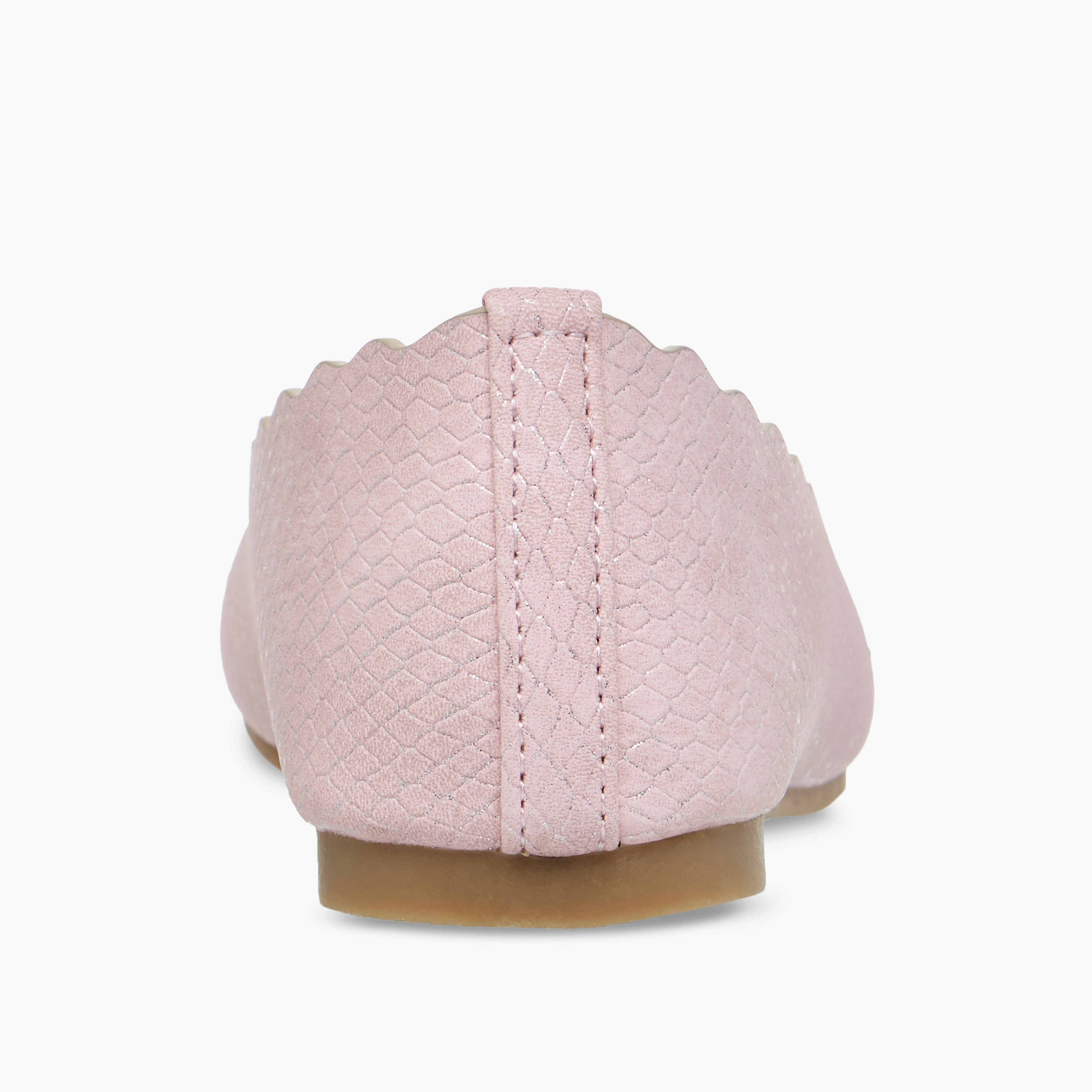 Little Missy Textured Slip-On Ballerina Shoes-girls-shoes-ballerinas-image-5