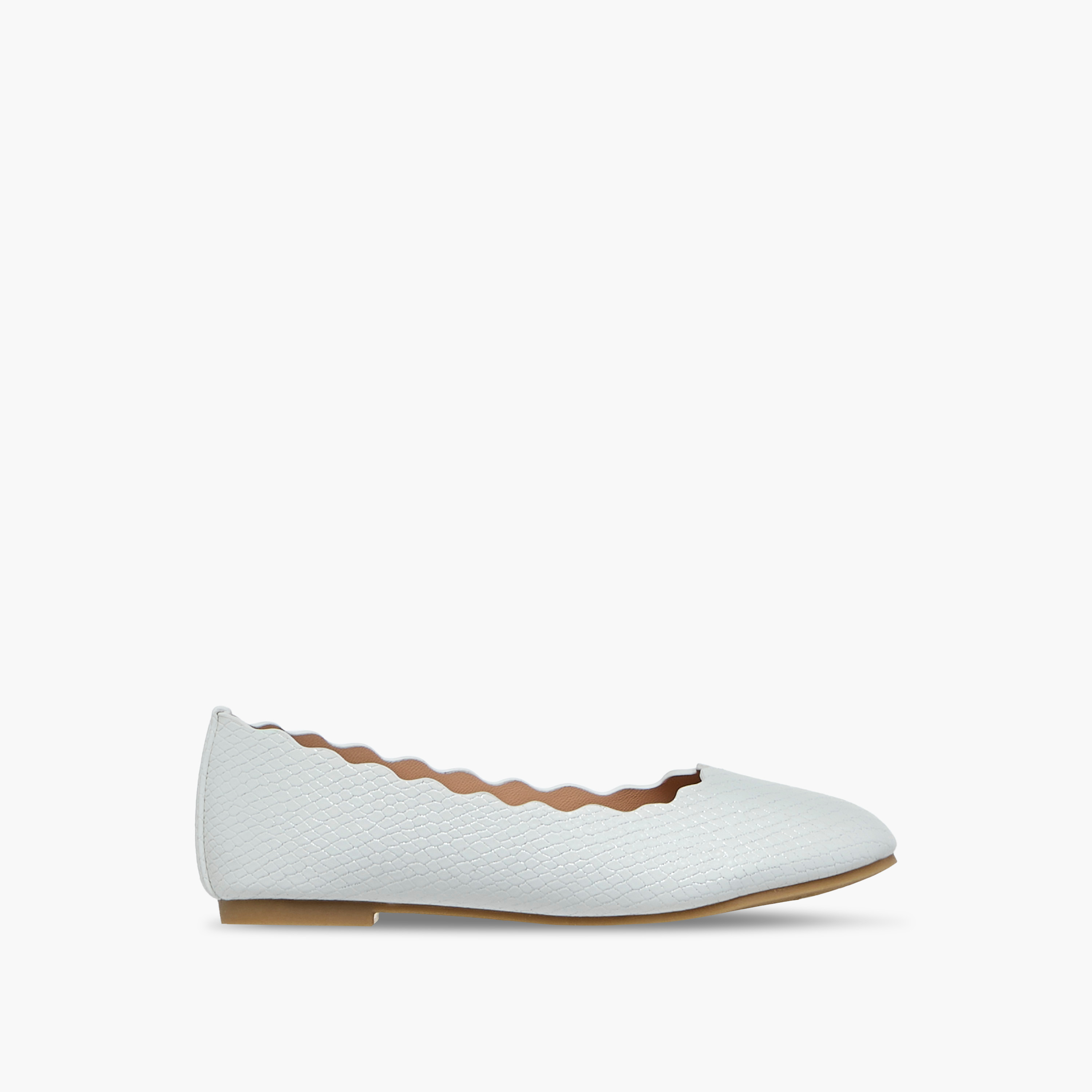 Little Missy Textured Slip-On Ballerina Shoes-girls-shoes-ballerinas-image-3
