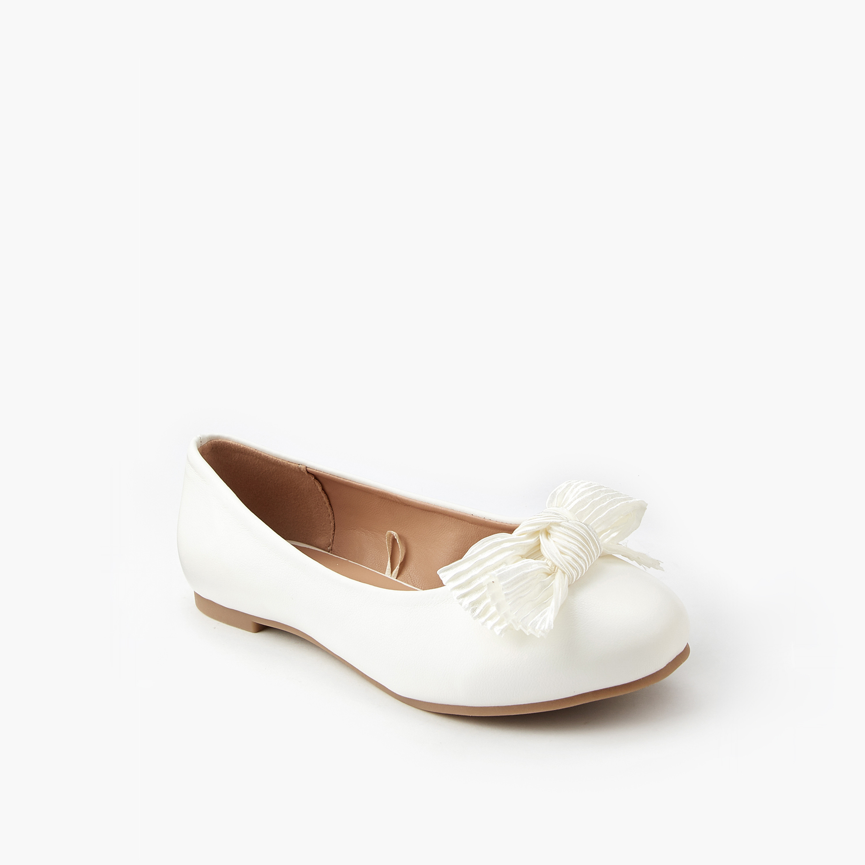 حذاء باليرينا بتفاصيل فيونكة للبنات من ليتل ميسي-girls-shoes-ballerinas-image-3