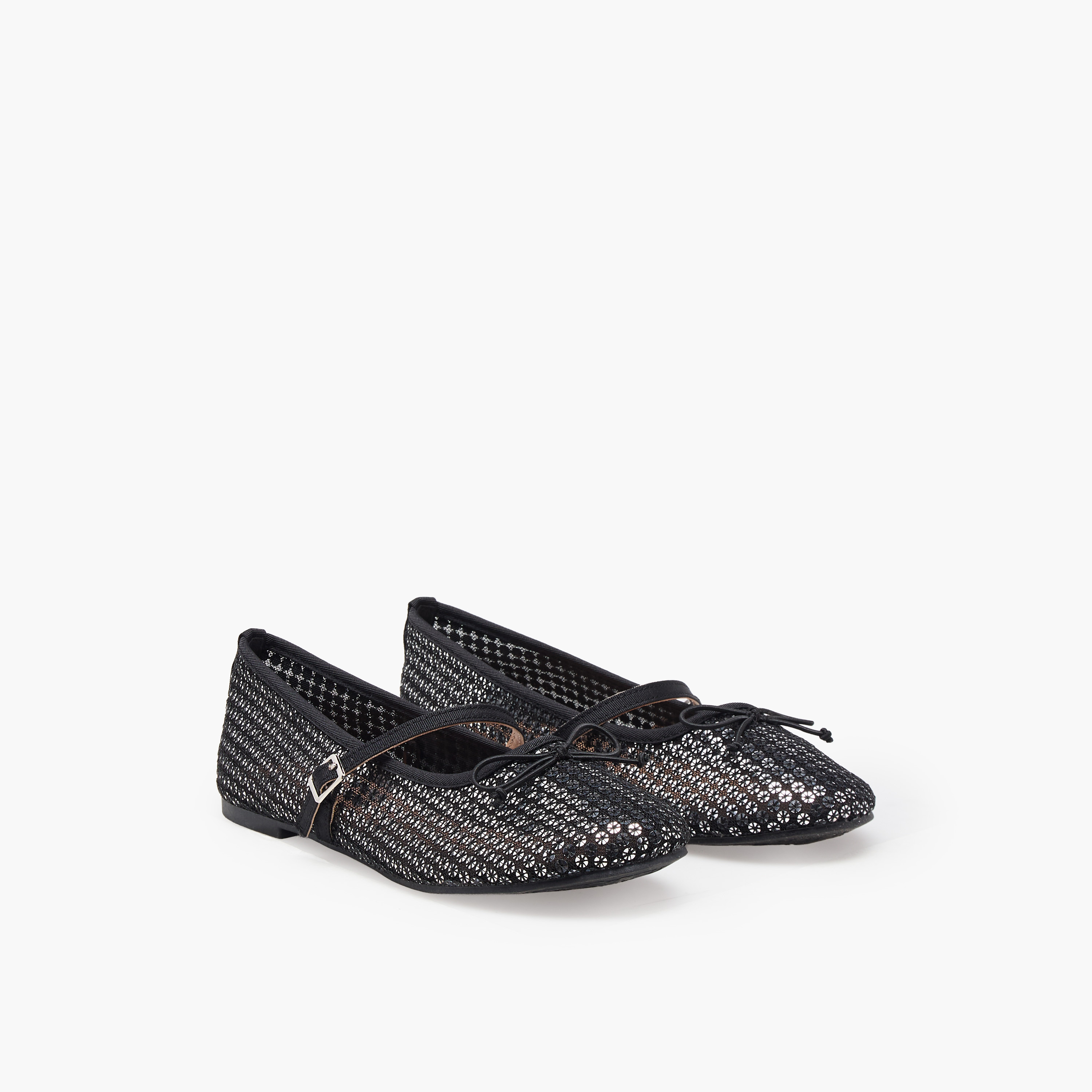 حذاء ماري جين بإبزيم إغلاق للبنات من ليتل ميسي-girls-shoes-maryjanes-image-1