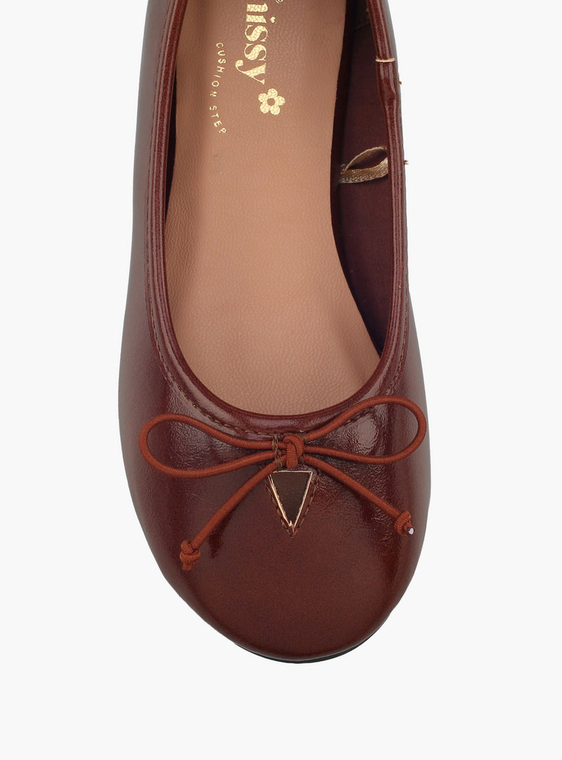 حذاء باليرينا بفيونكة للبنات من ليتل ميسي-girls-shoes-ballerinas-image-4