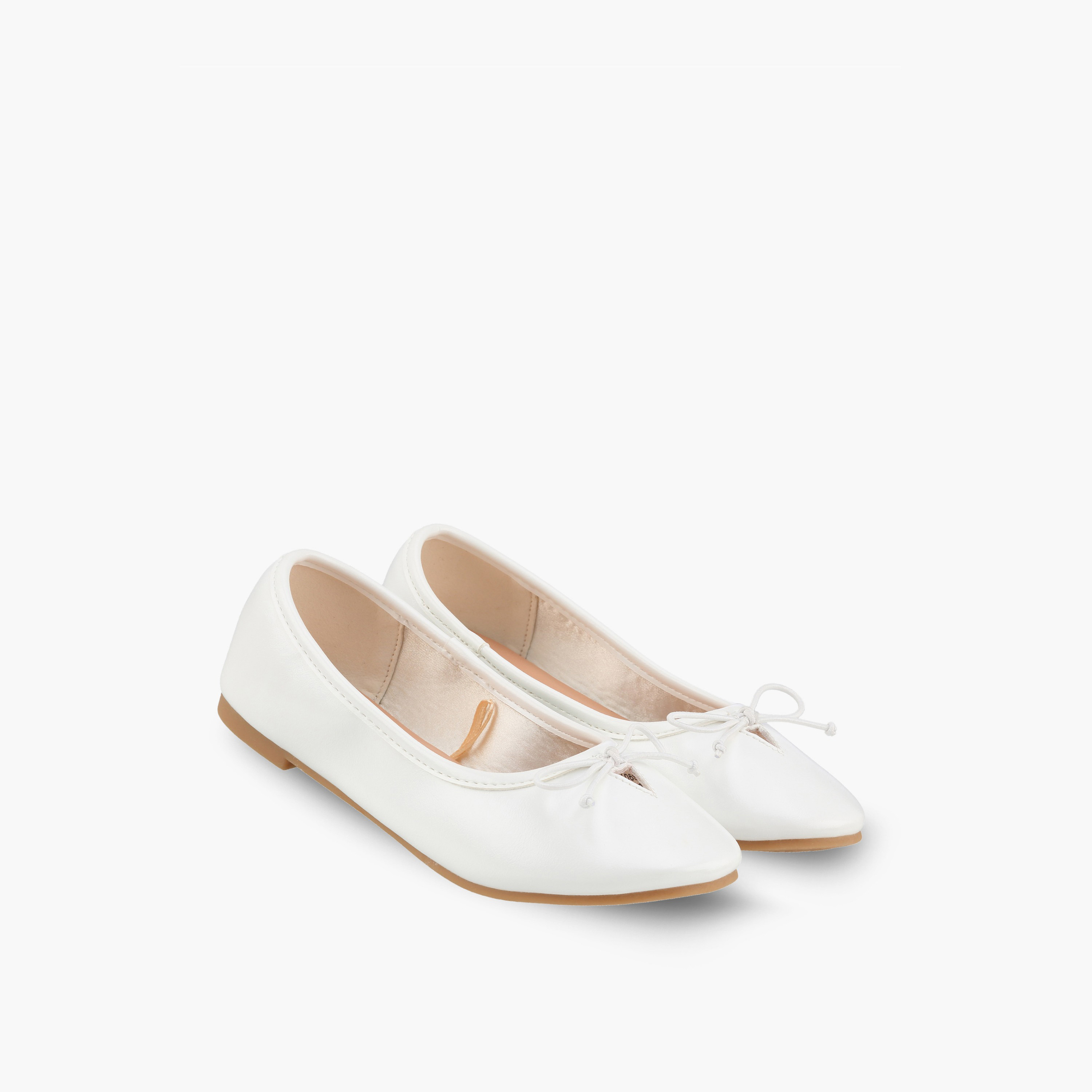 Little Missy Girls Bow Accent Ballerina Shoes-girls-shoes-ballerinas-image-1