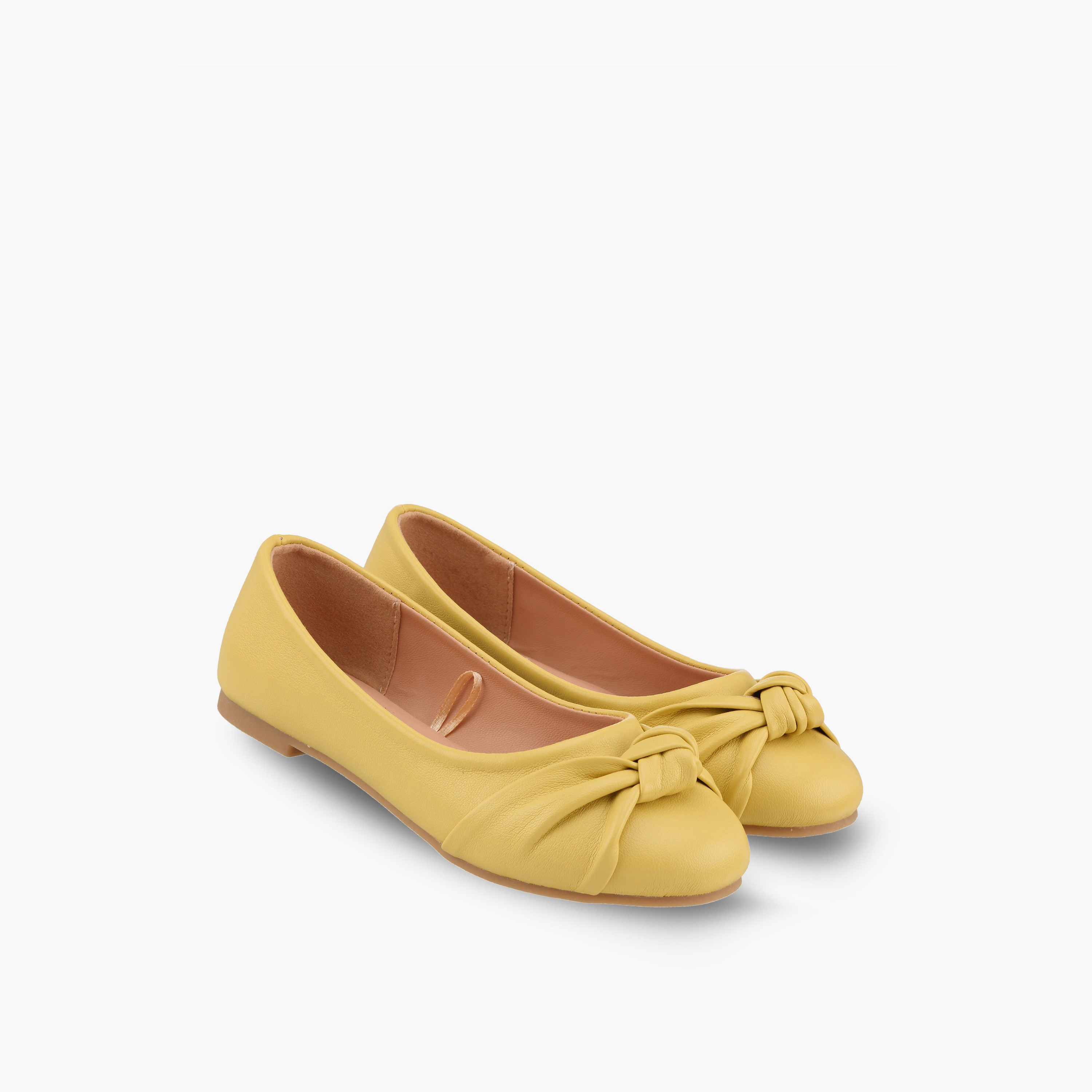 حذاء باليرينا بعقدة للبنات من ليتل ميسي-girls-shoes-ballerinas-image-1