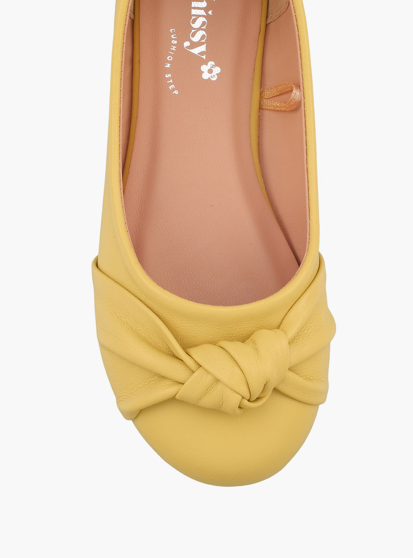 حذاء باليرينا بعقدة للبنات من ليتل ميسي-girls-shoes-ballerinas-image-4