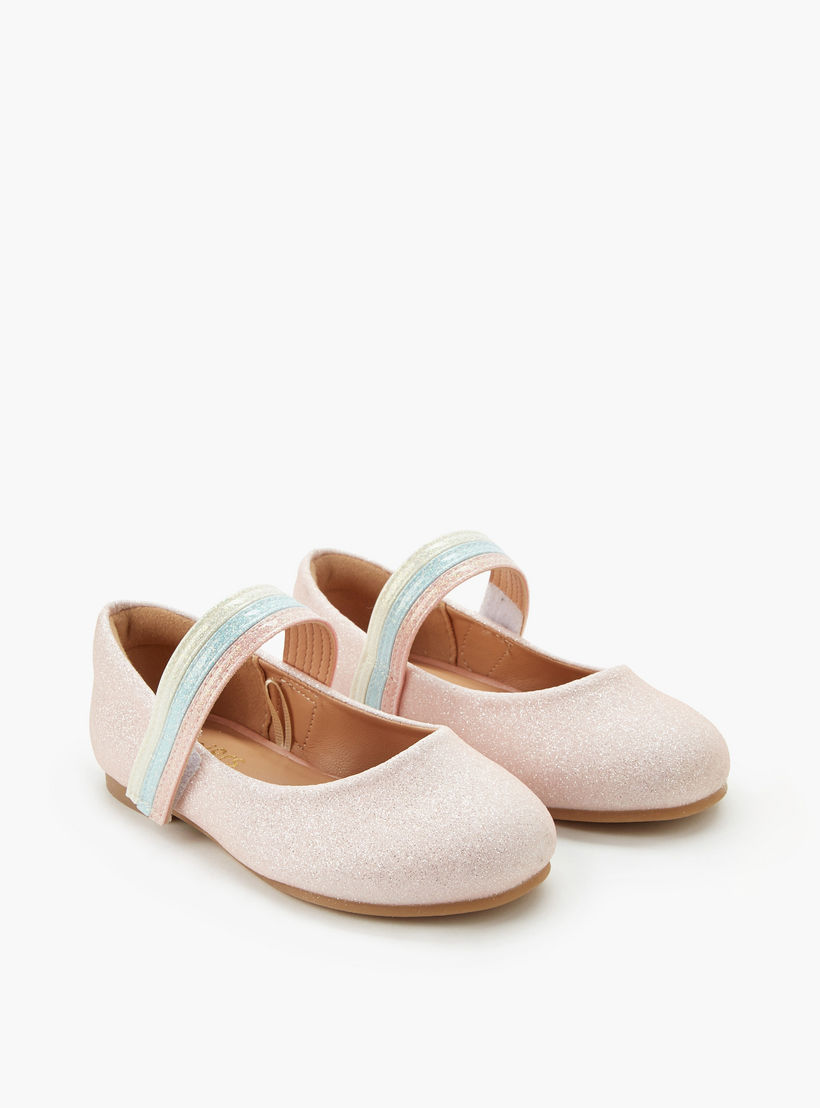 حذاء باليرينا بشريط إغلاق لاصق للبنات من جونيورز-girls-shoes-ballerinas-image-1