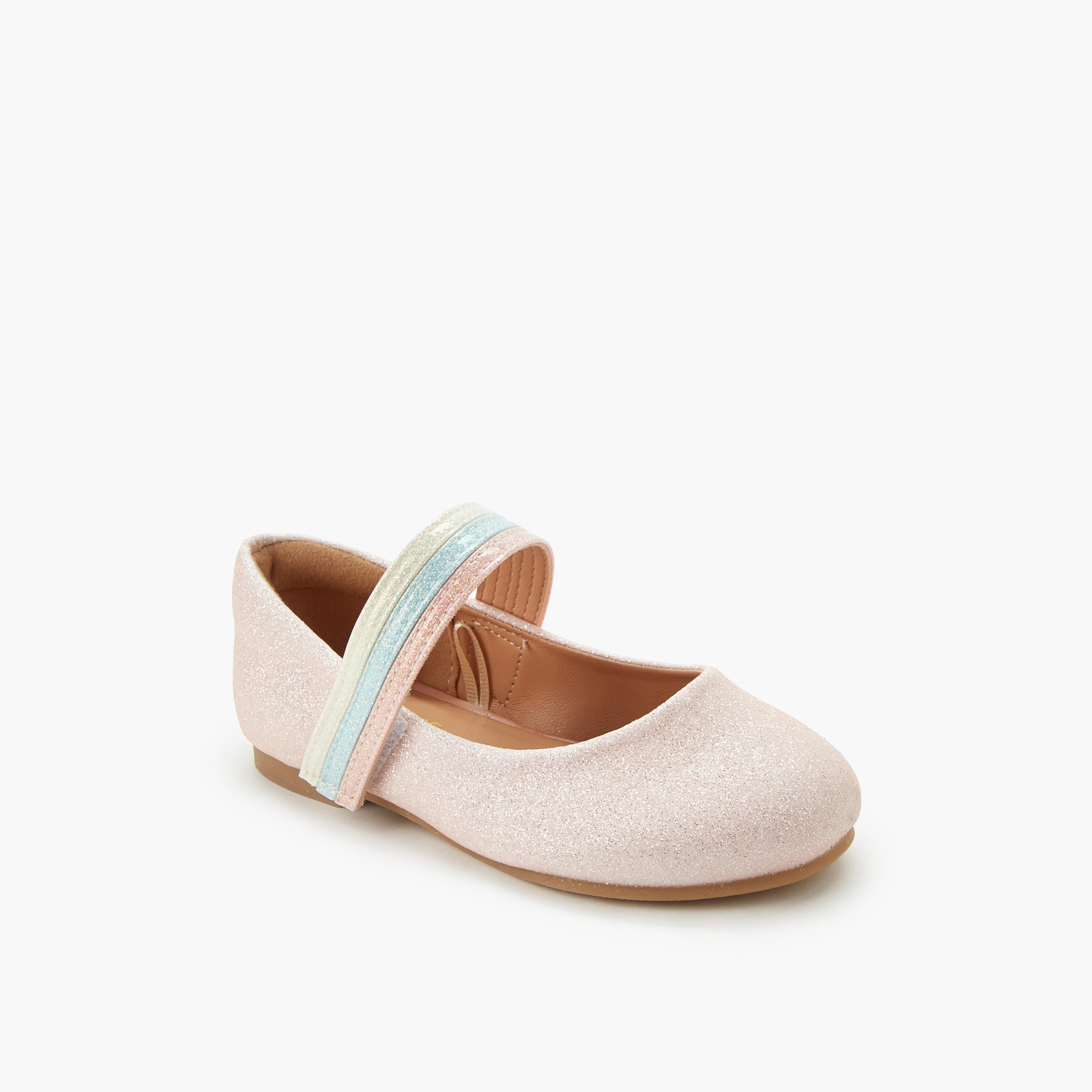 حذاء باليرينا بشريط إغلاق لاصق للبنات من جونيورز-girls-shoes-ballerinas-image-2