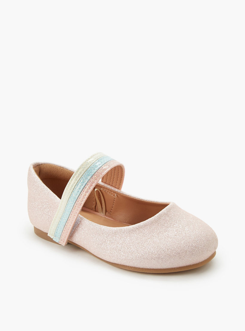 حذاء باليرينا بشريط إغلاق لاصق للبنات من جونيورز-girls-shoes-ballerinas-image-2