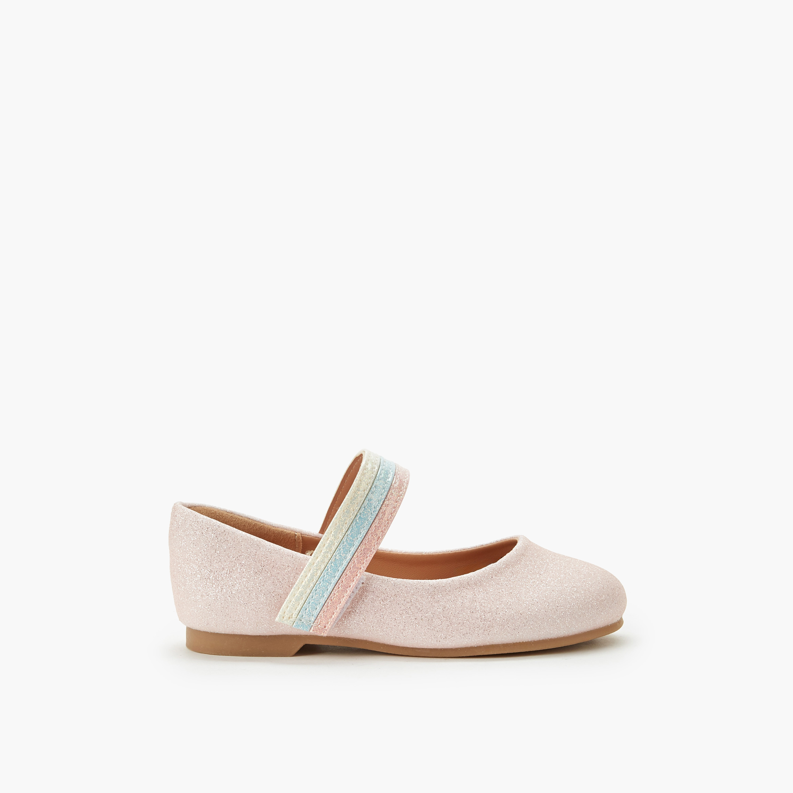 حذاء باليرينا بشريط إغلاق لاصق للبنات من جونيورز-girls-shoes-ballerinas-image-3