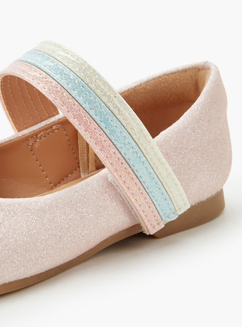 حذاء باليرينا بشريط إغلاق لاصق للبنات من جونيورز-girls-shoes-ballerinas-image-5