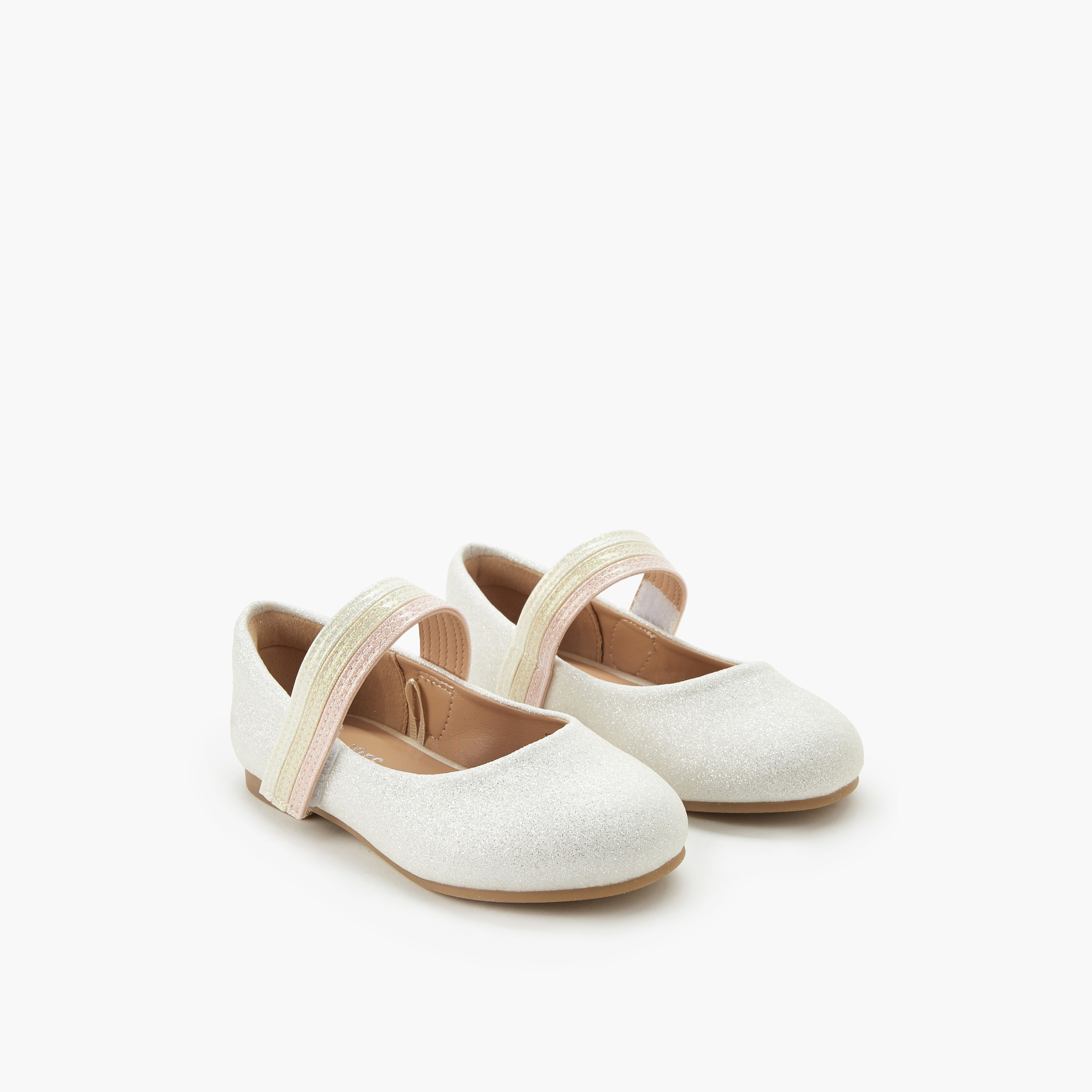حذاء باليرينا بشريط إغلاق لاصق للبنات من جونيورز-girls-shoes-ballerinas-image-1