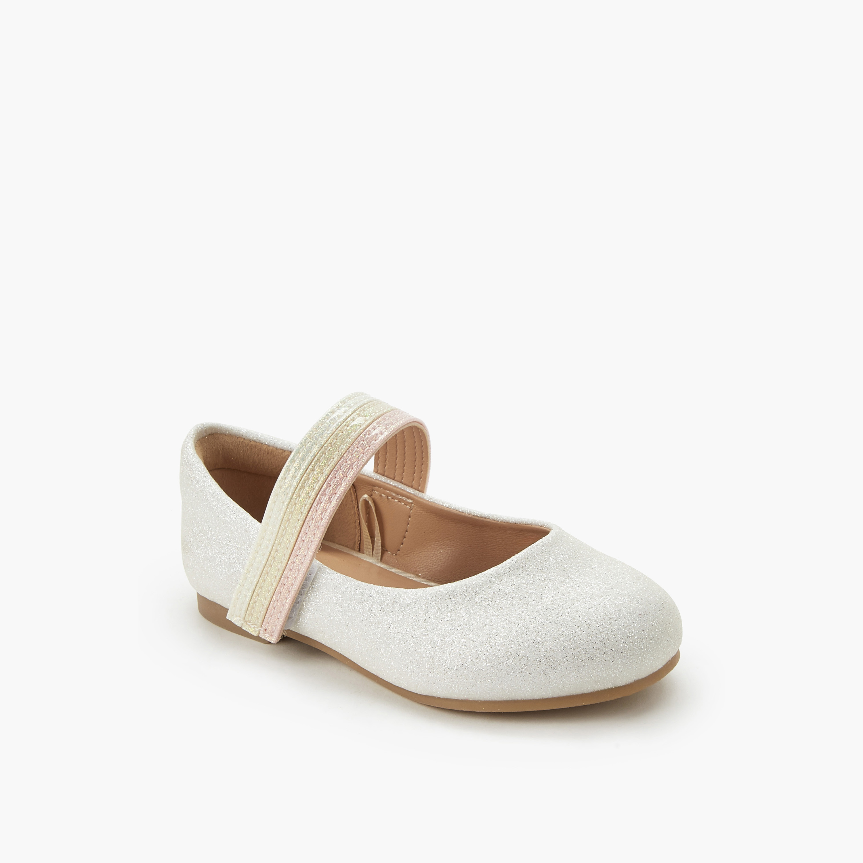 حذاء باليرينا بشريط إغلاق لاصق للبنات من جونيورز-girls-shoes-ballerinas-image-2