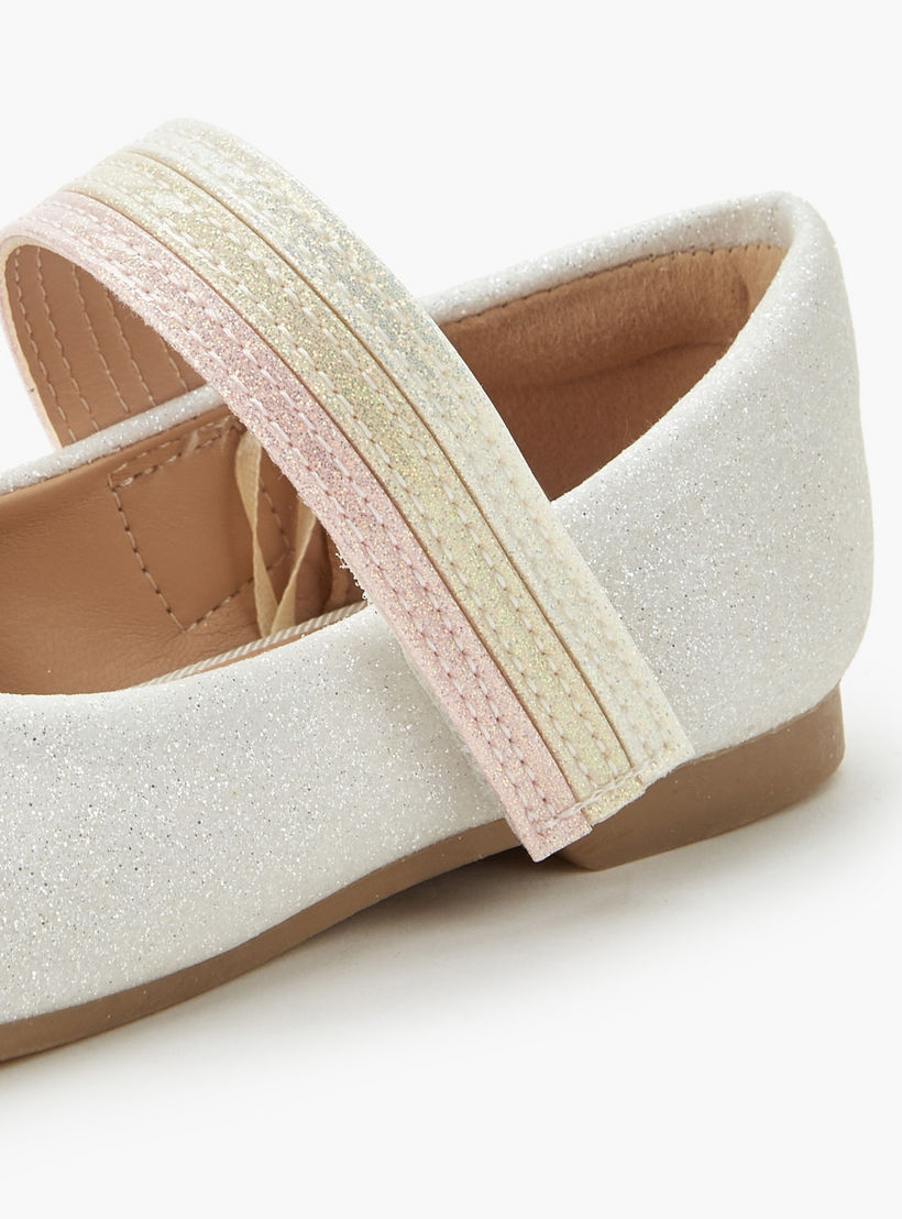 حذاء باليرينا بشريط إغلاق لاصق للبنات من جونيورز-girls-shoes-ballerinas-image-5
