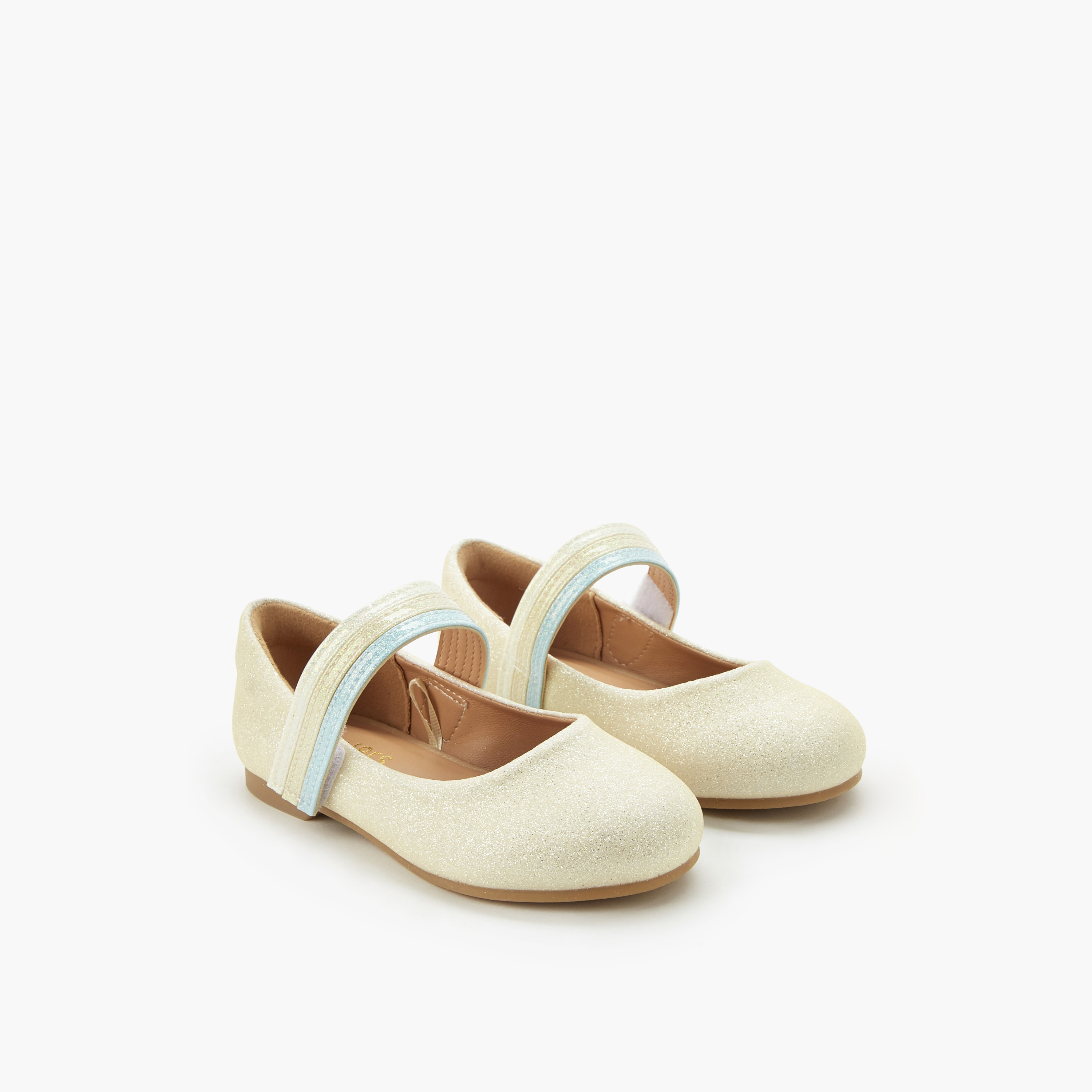 حذاء باليرينا بشريط إغلاق لاصق للبنات من جونيورز-girls-shoes-ballerinas-image-1