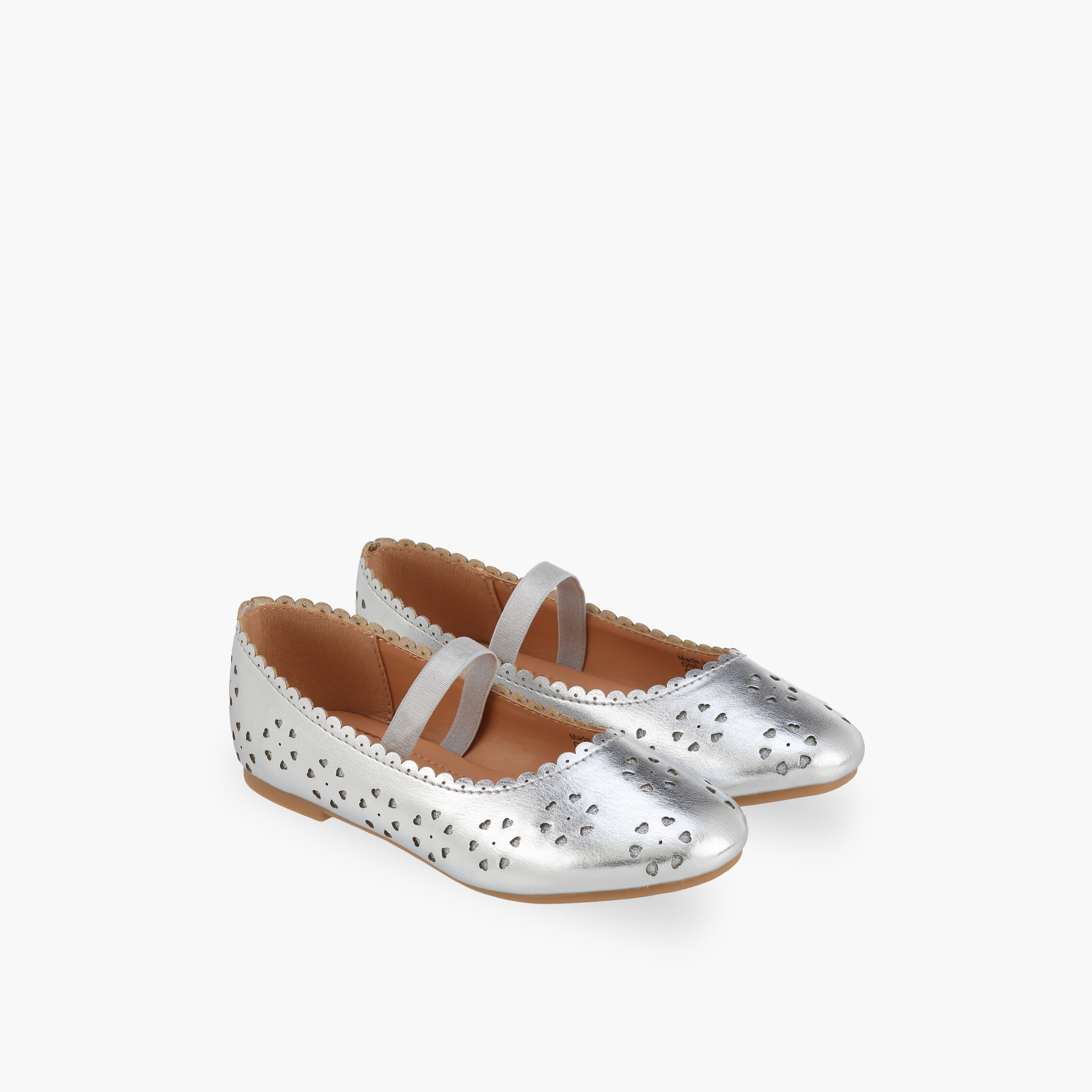 حذاء باليرينا بتفاصيل قلوب مفرغة للبنات من فلورا بيلا-girls-shoes-ballerinas-image-1