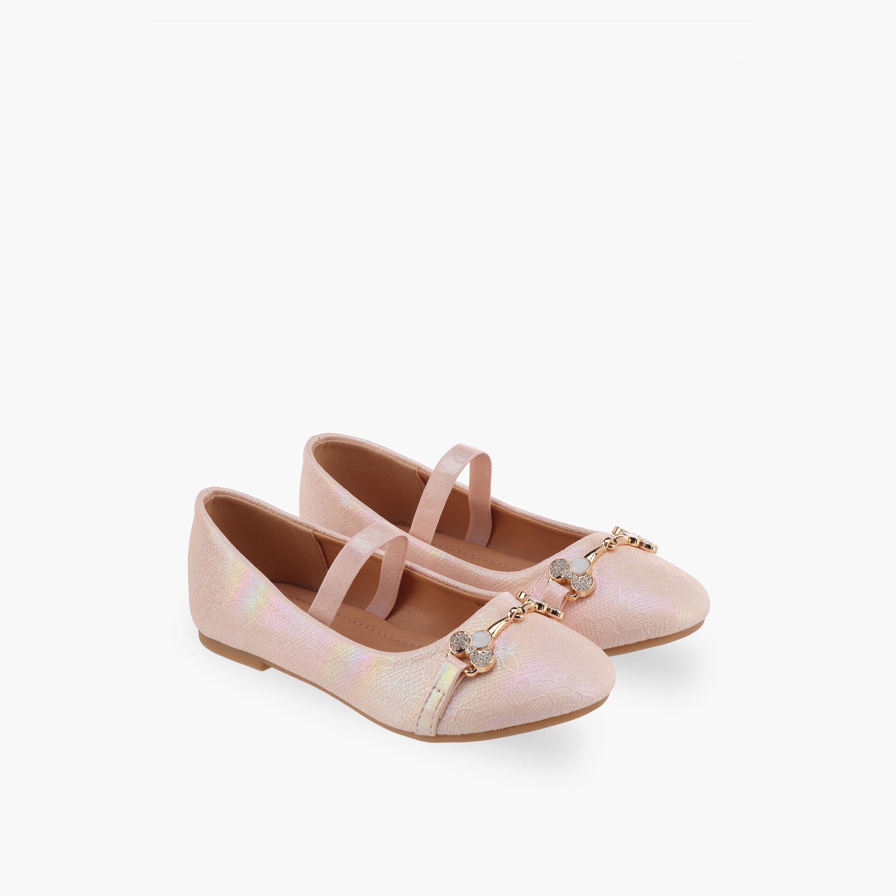 حذاء باليرينا بتزيينات إبزيم للبنات من فلورا بيلا-girls-shoes-ballerinas-image-1