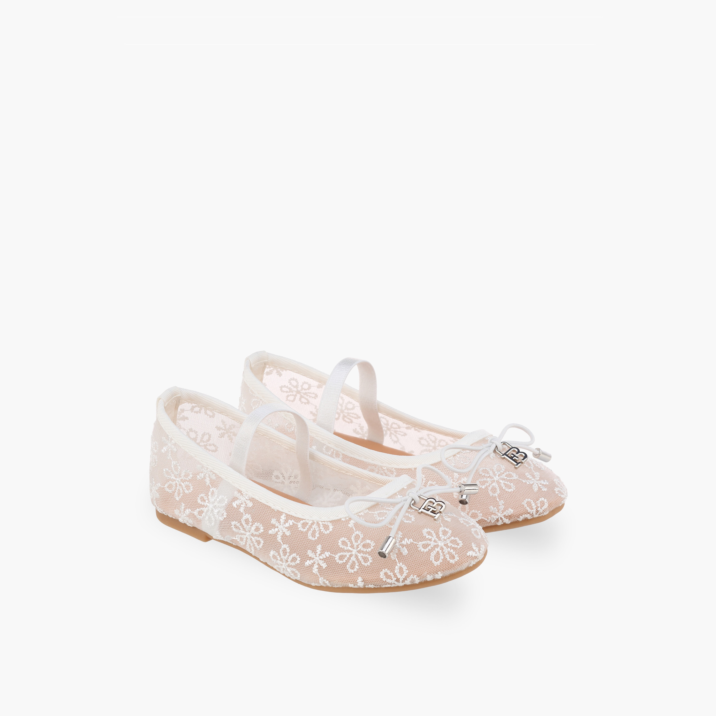 Flora Bella Girls Embroidered Ballerina Shoes-girls-shoes-ballerinas-image-1