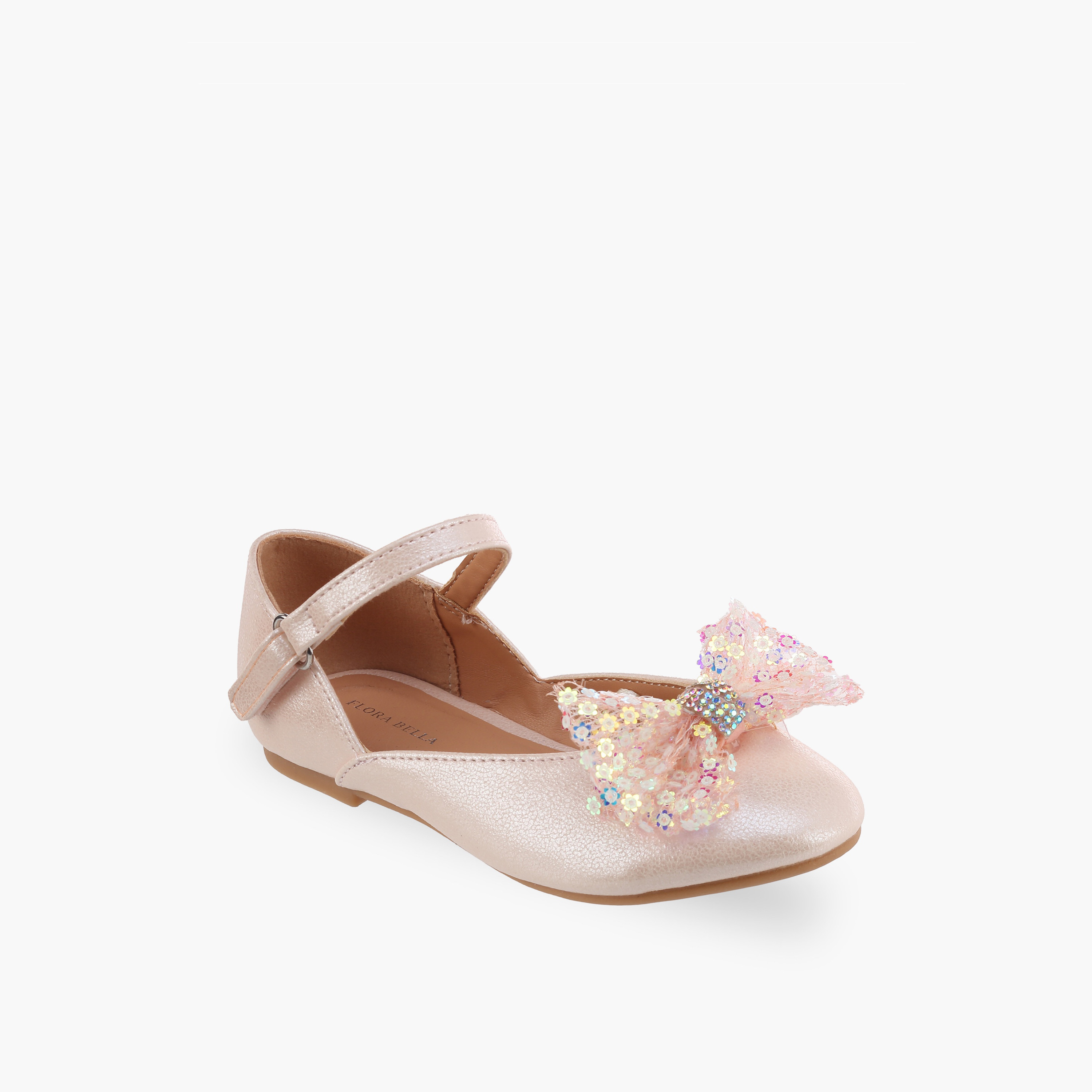 حذاء باليرينا بشريط لاصق للبنات من فلورا بيلا-girls-shoes-ballerinas-image-2