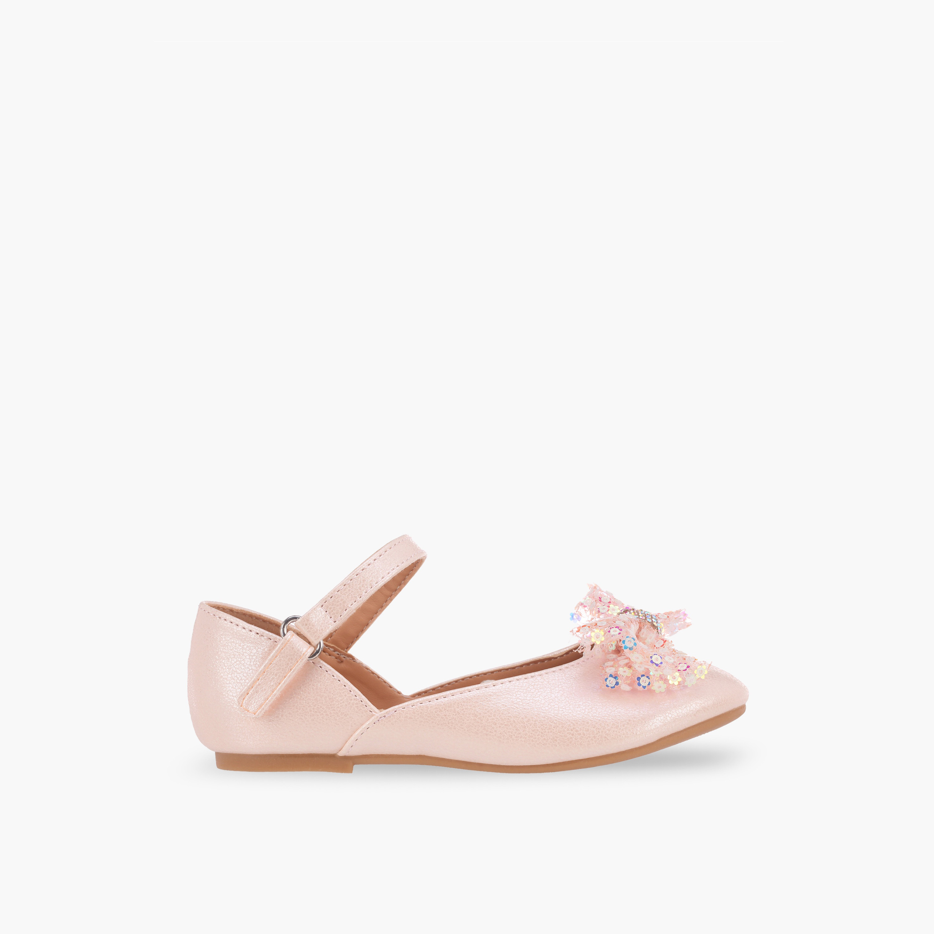 حذاء باليرينا بشريط لاصق للبنات من فلورا بيلا-girls-shoes-ballerinas-image-3