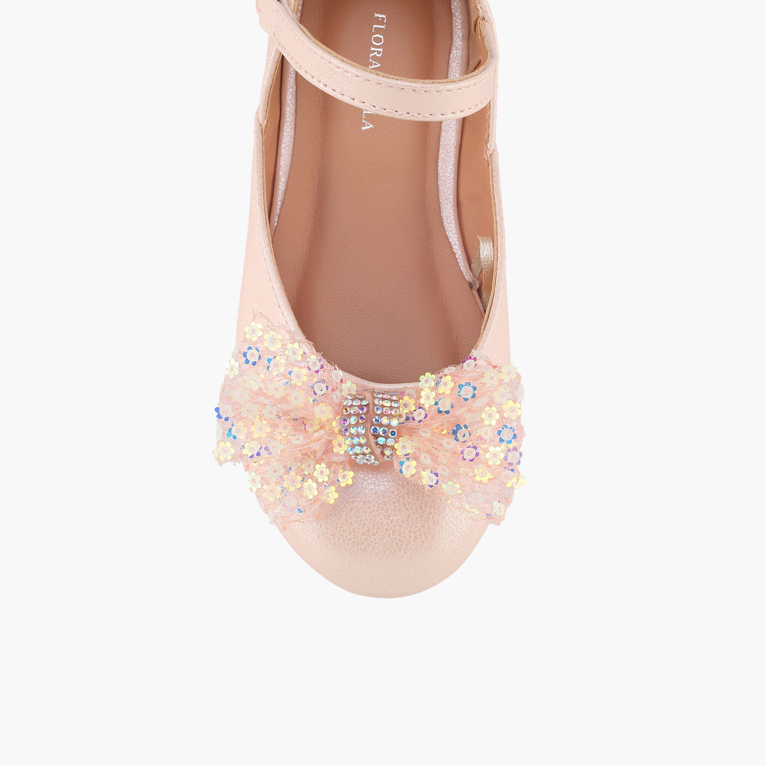 حذاء باليرينا بشريط لاصق للبنات من فلورا بيلا-girls-shoes-ballerinas-image-4