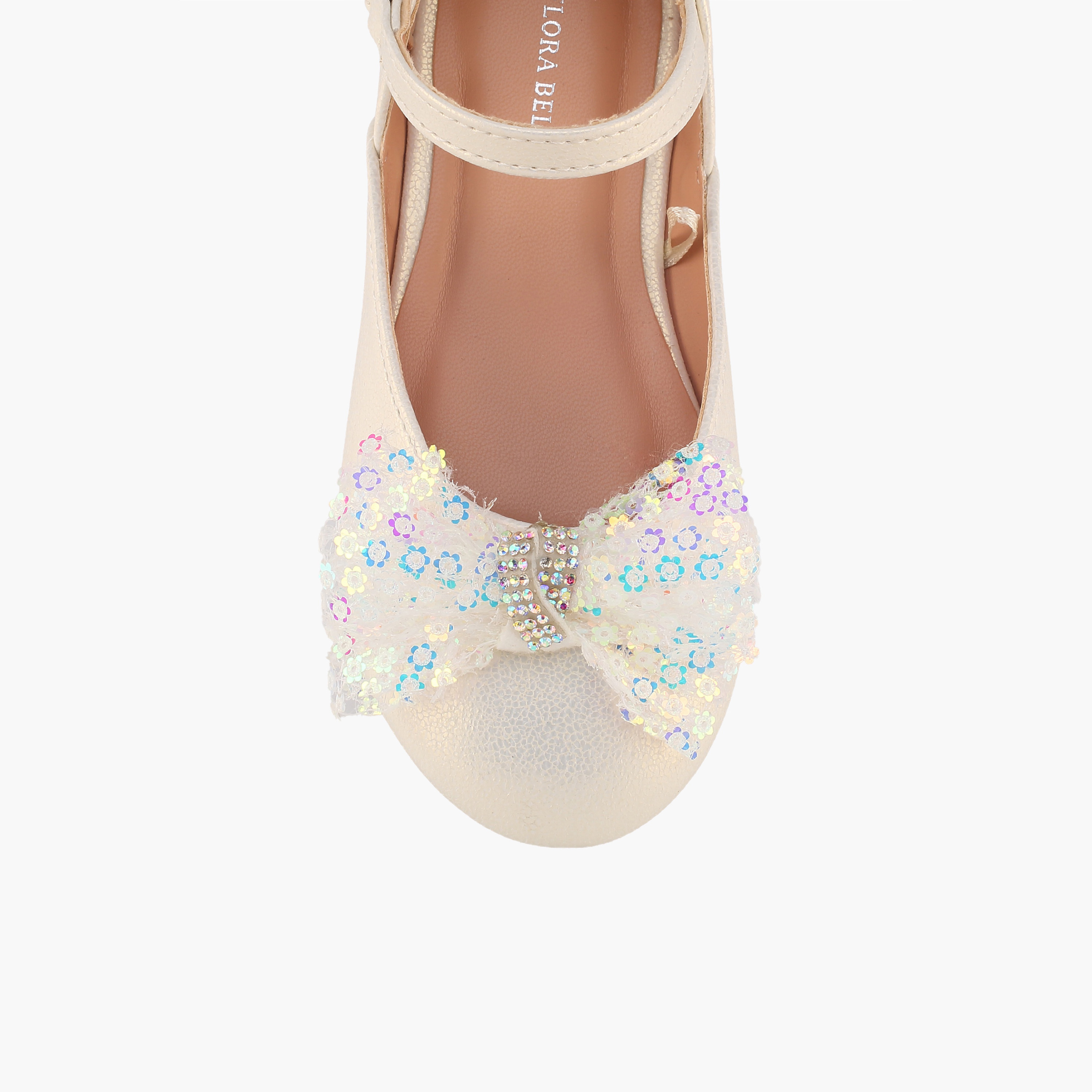 Flora Bella Girls Hook & Loop Ballerina Shoes-girls-shoes-ballerinas-image-4